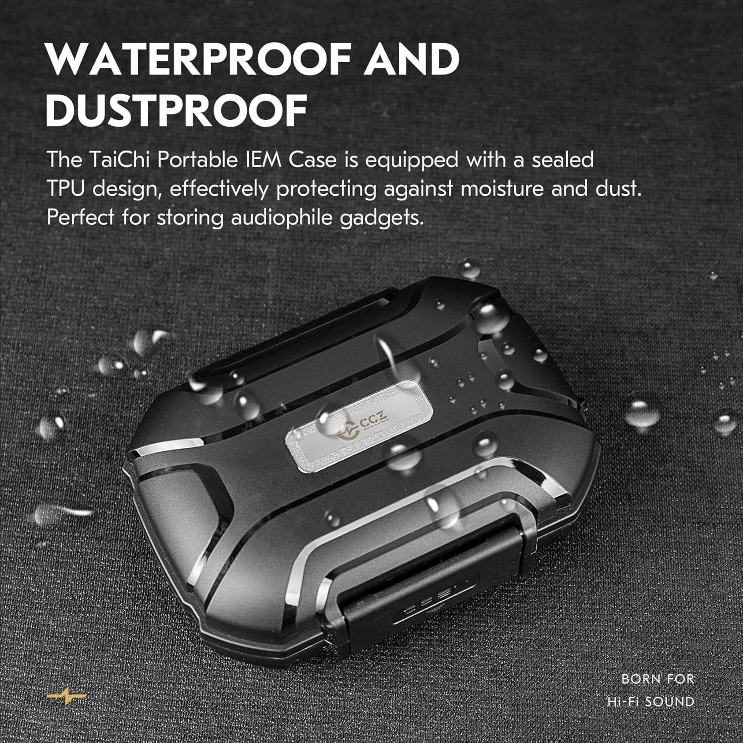 Funda Dura CCZ Taichi para Auriculares IEM - Negro