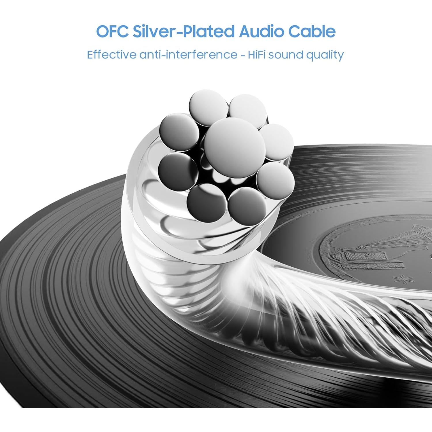 Cable de Auriculares BASN SC100-MMCX Blanco 1.5m Desmontable