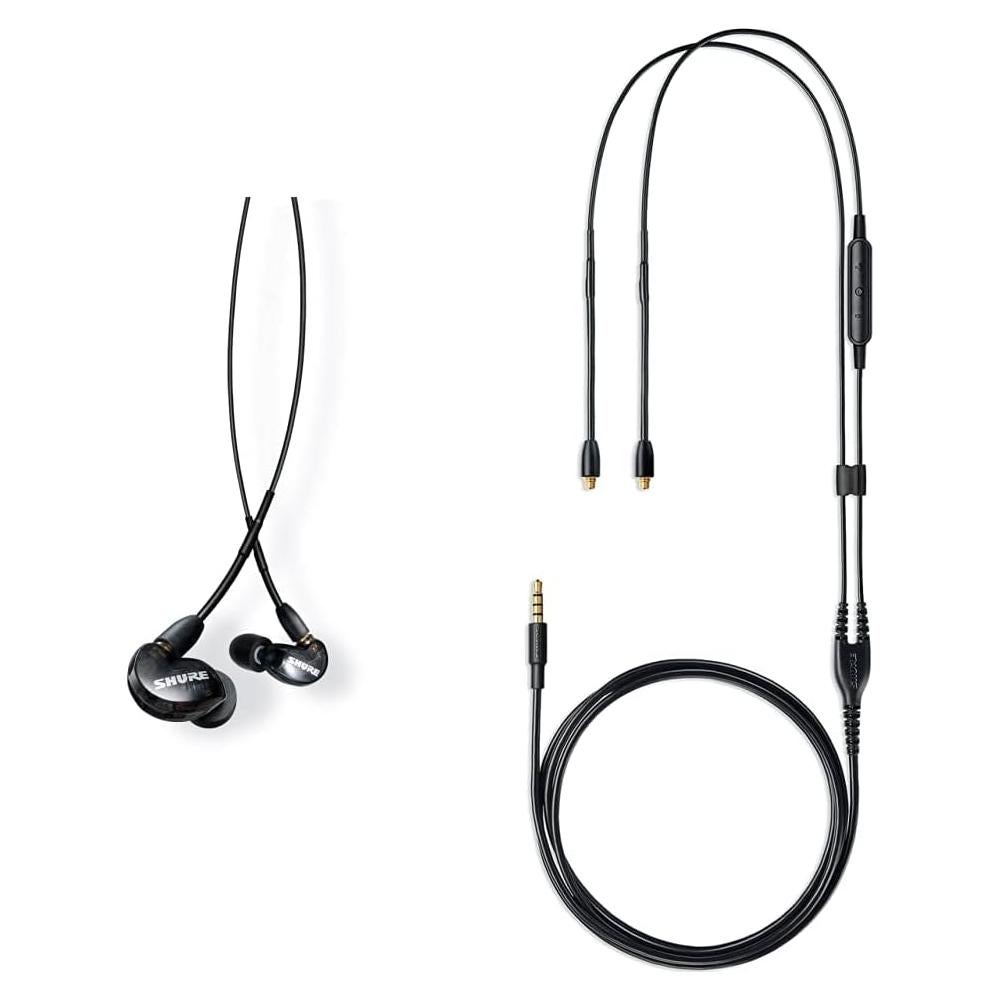 Auriculares Aislantes Shure SE215 PRO Negro con Cable RMCE-UNI