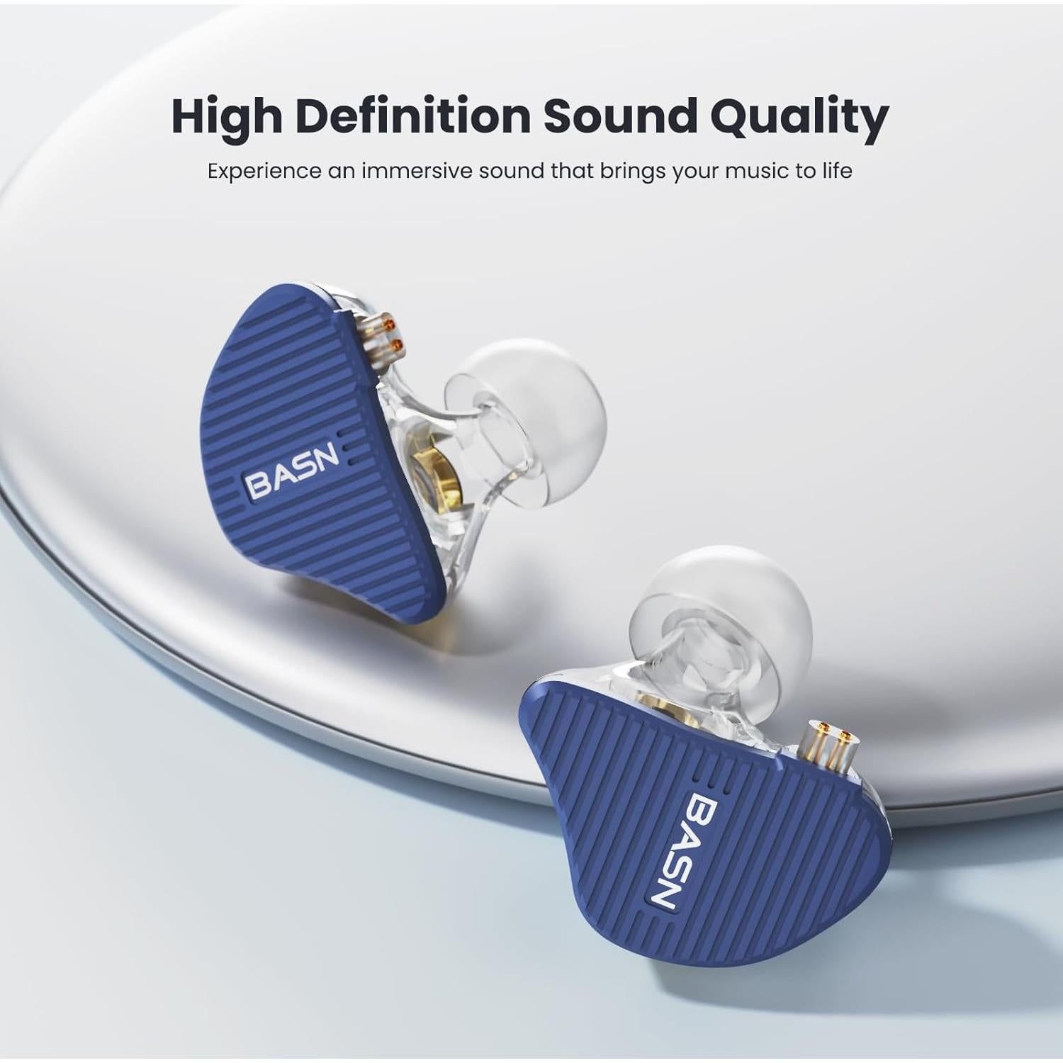 Auriculares In Ear BASN MiX-PD HiFi 2 Controladores Azul