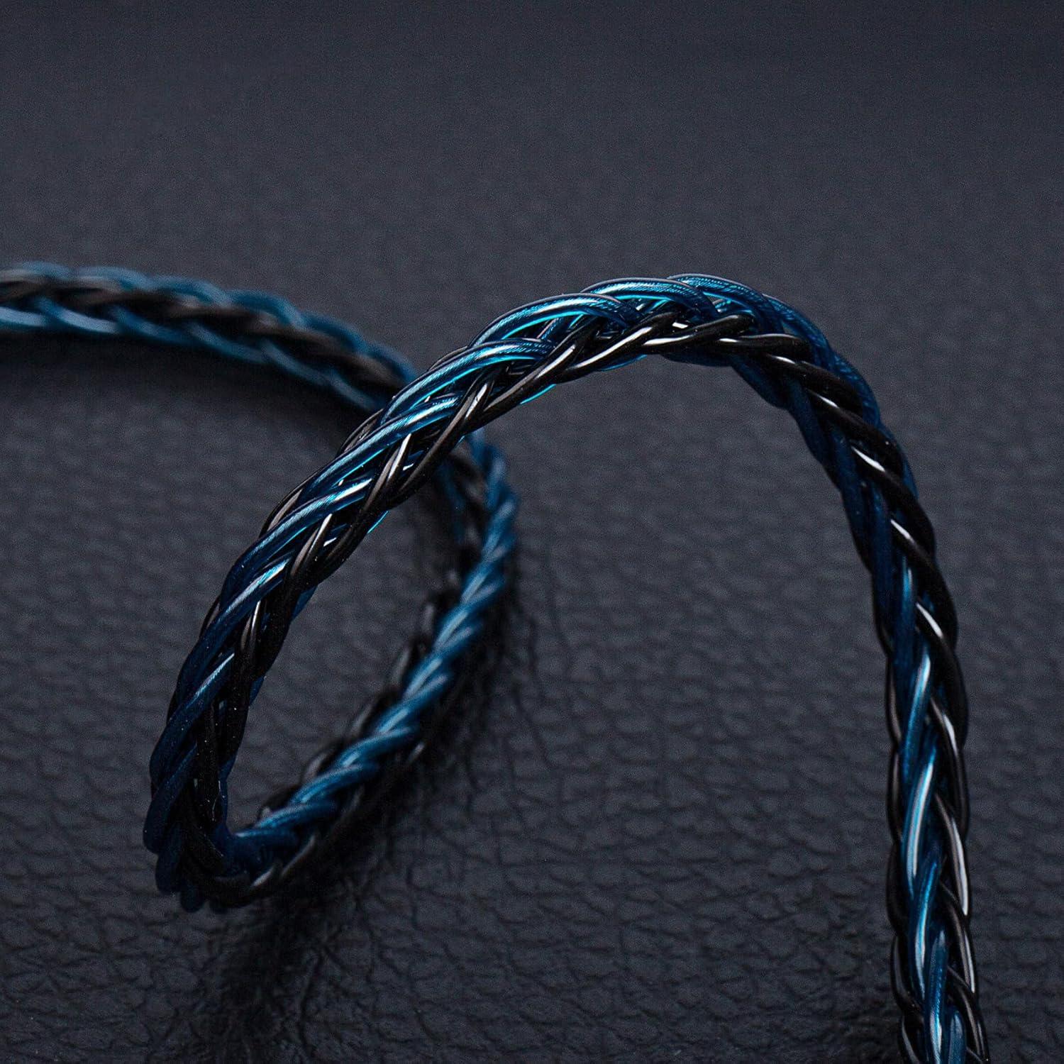 Cable IEM KBEAR ST12 Plus 2M OFC 5N Negro MMCX 3.5mm