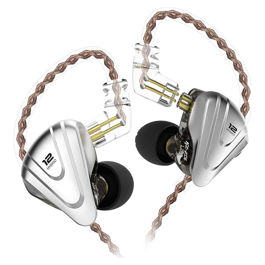 Auriculares In-Ear KZ ZSX 1DD+5BA HiFi Aislante Ruido Negro