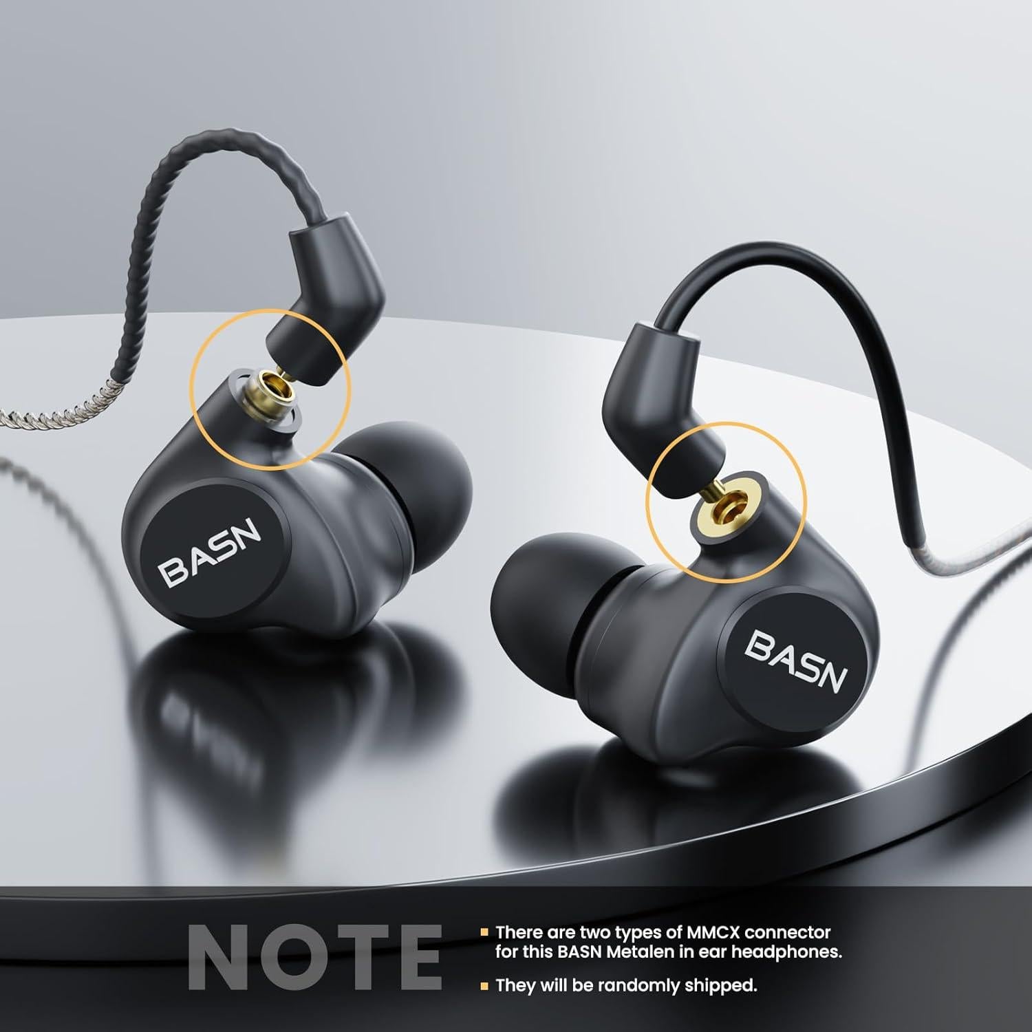 Auriculares in-Ear BASN Metalen con Aislamiento de Ruido