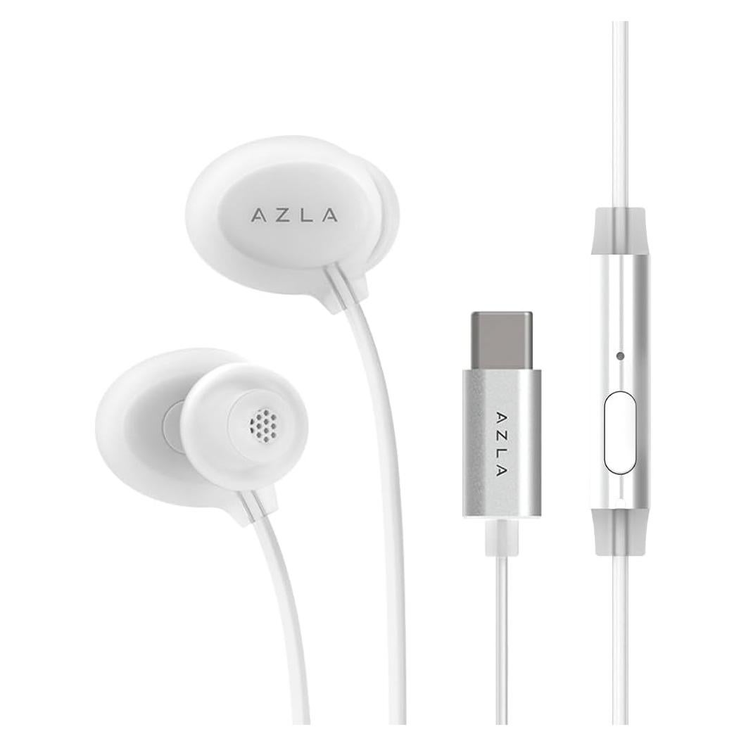 Auriculares In-Ear AZLA ASE-600 USB-C con Micrófono Plata