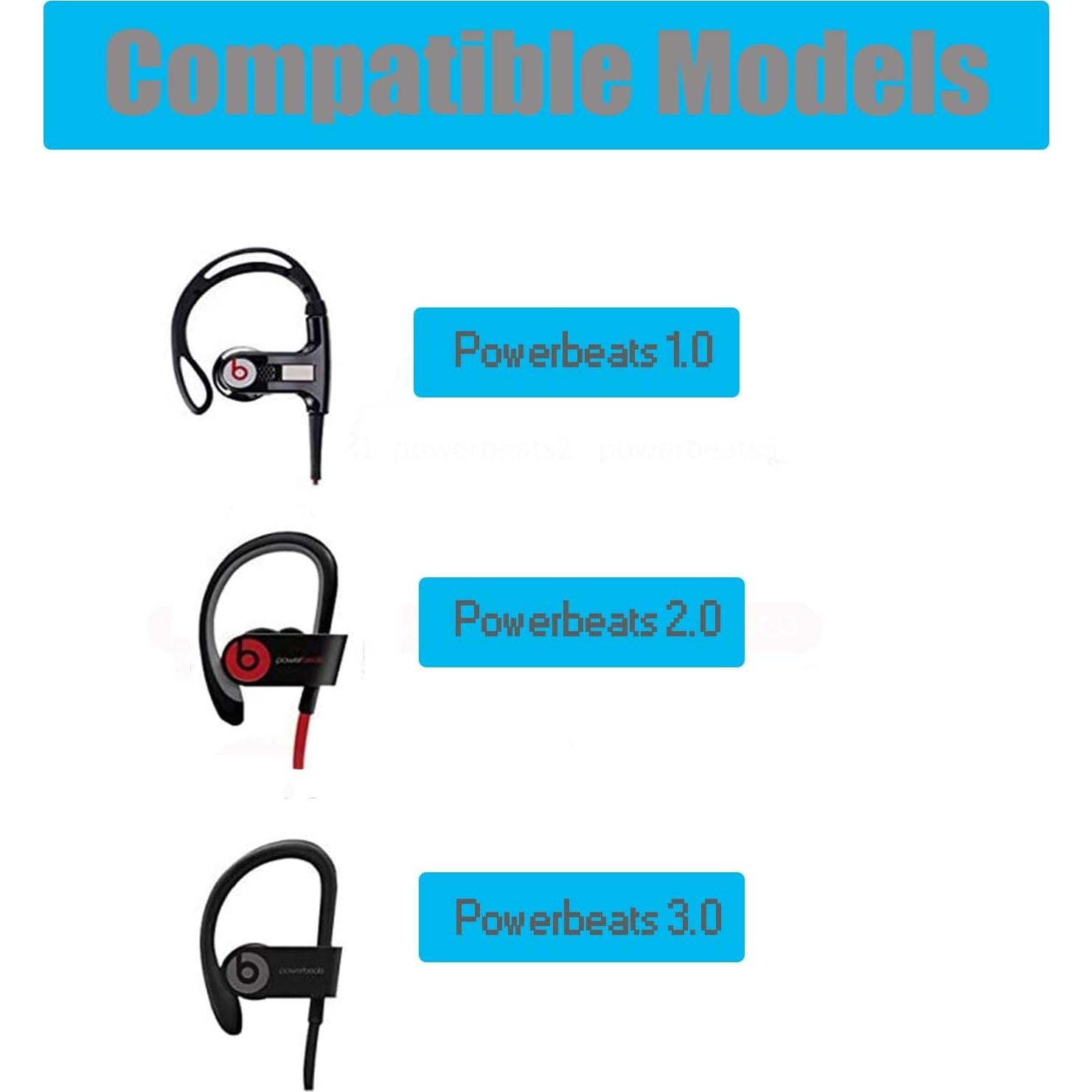 Puntas de Silicona para Auriculares Beats Powerbeats 3 - Azul