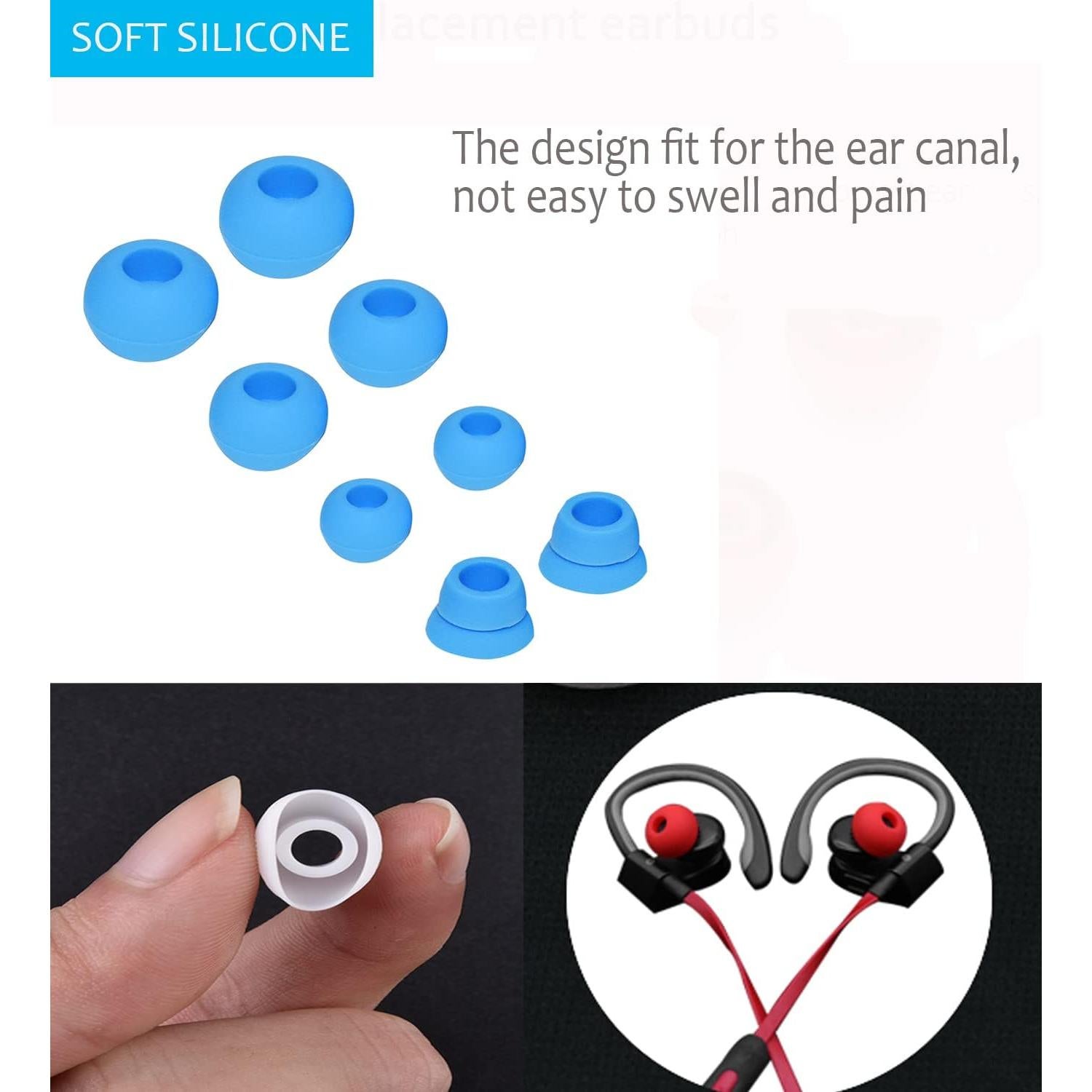 Puntas de Silicona para Auriculares Beats Powerbeats 3 - Azul