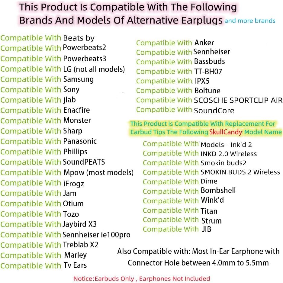 Puntas de Silicona para Auriculares - 18 Pares SML - Blancas