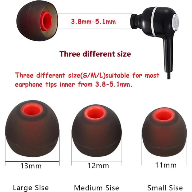 Consejos de Reemplazo de Auriculares Silicona 9 Pares S M L