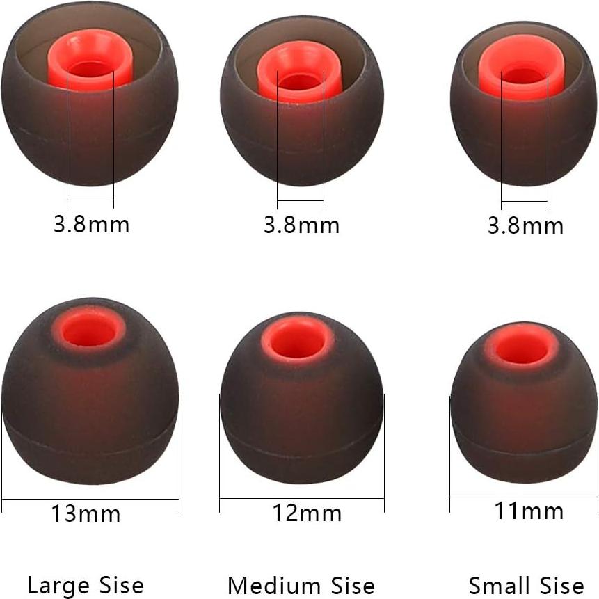 Consejos de Reemplazo de Auriculares Silicona 9 Pares S M L