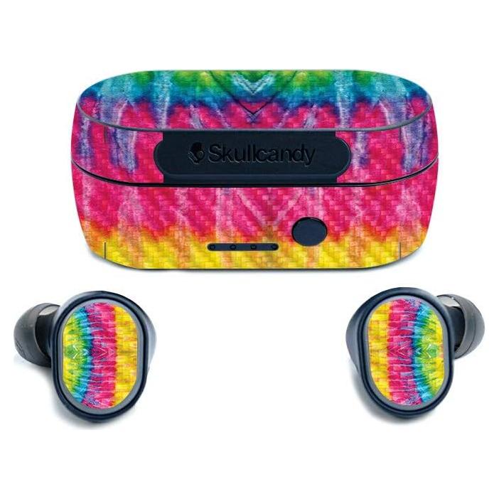 Piel de Fibra de Carbono MightySkins para Auriculares SkullCandy Sesh - Tie Dye 2