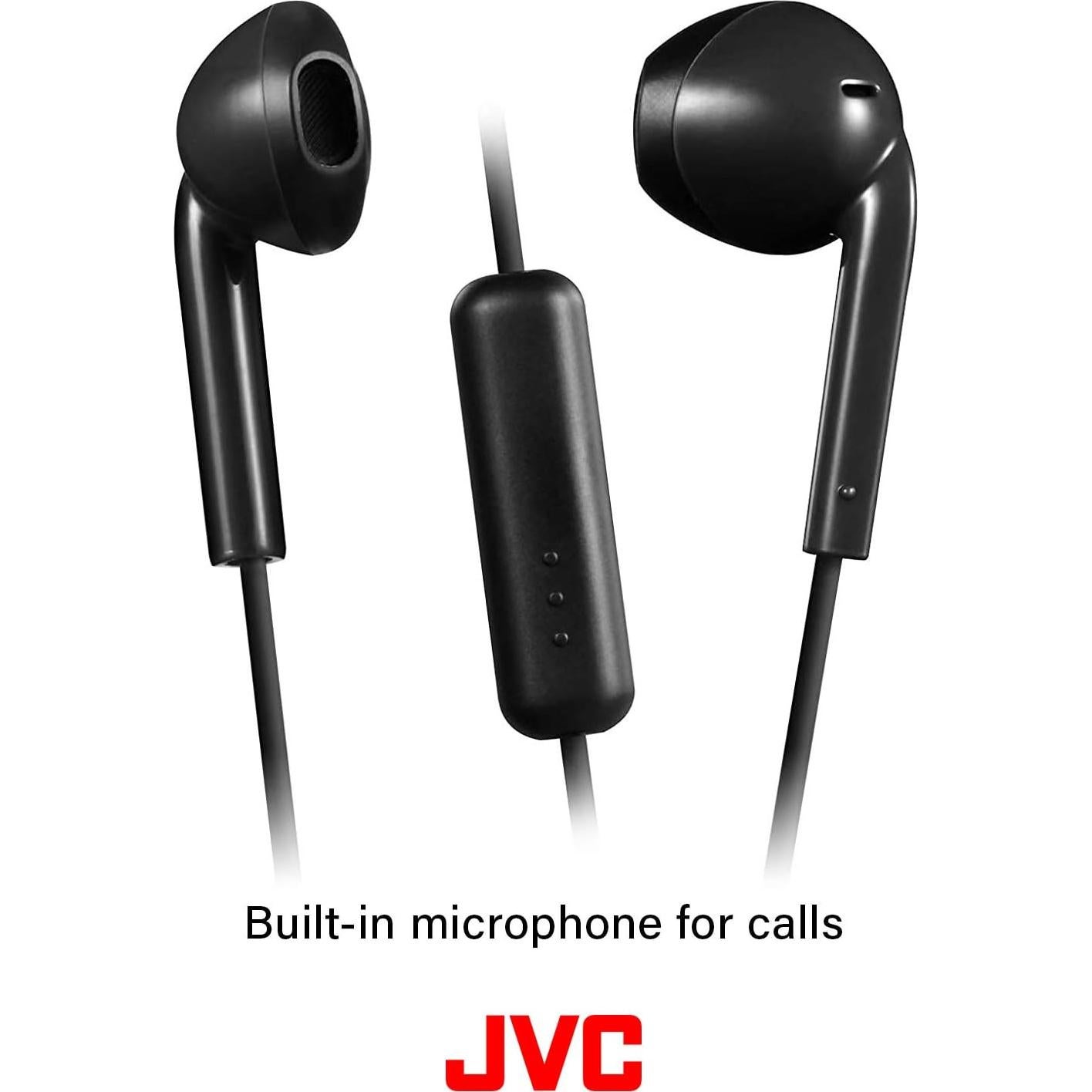 Auriculares Intrauditivos JVC HAF17MB con Micrófono - Negro