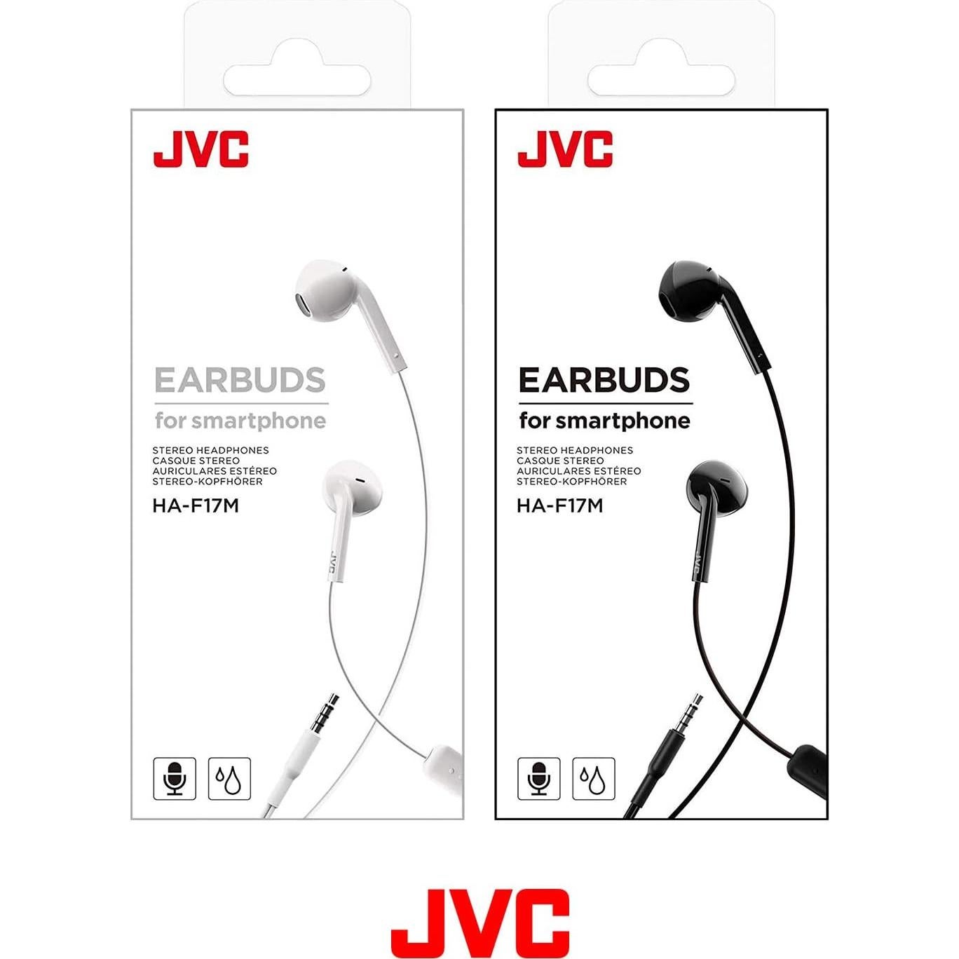 Auriculares Intrauditivos JVC HAF17MB con Micrófono - Negro