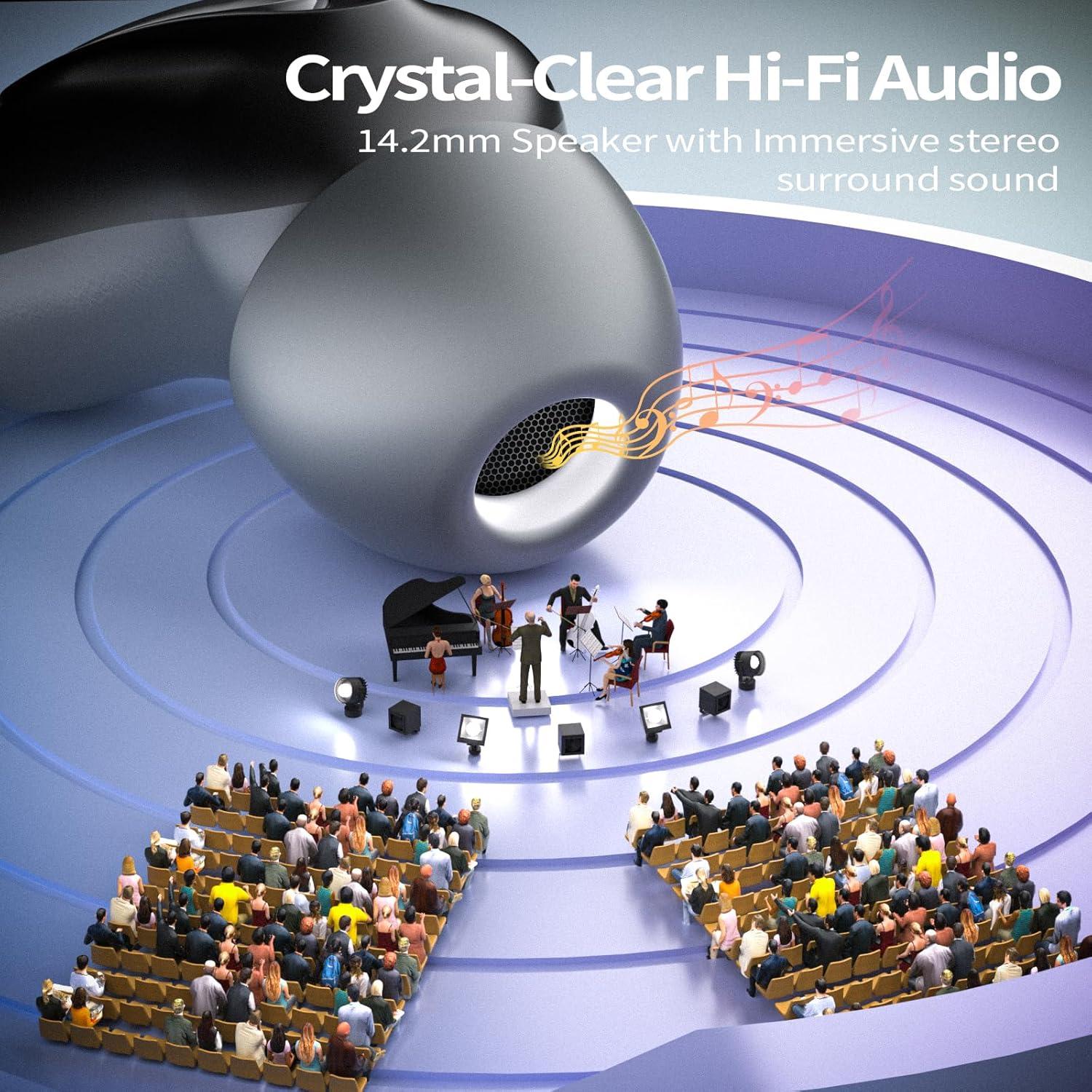 Auriculares Inalámbricos D20 Mini ANC para Dormir - Bluetooth 5.4