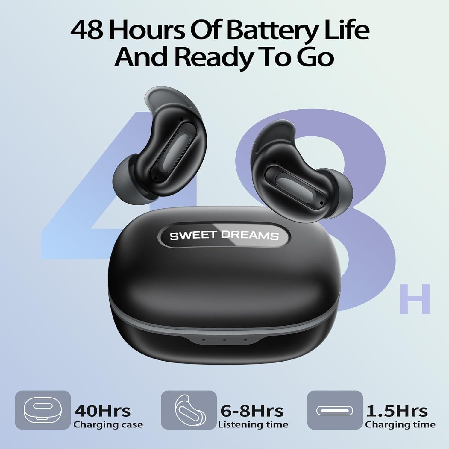 Auriculares Inalámbricos D20 Mini ANC para Dormir - Bluetooth 5.4