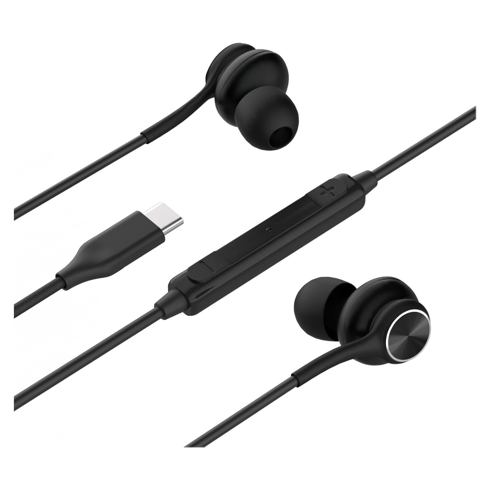 Auriculares In-Ear GWVTJQ USB-C con Micrófono y Control Volumen