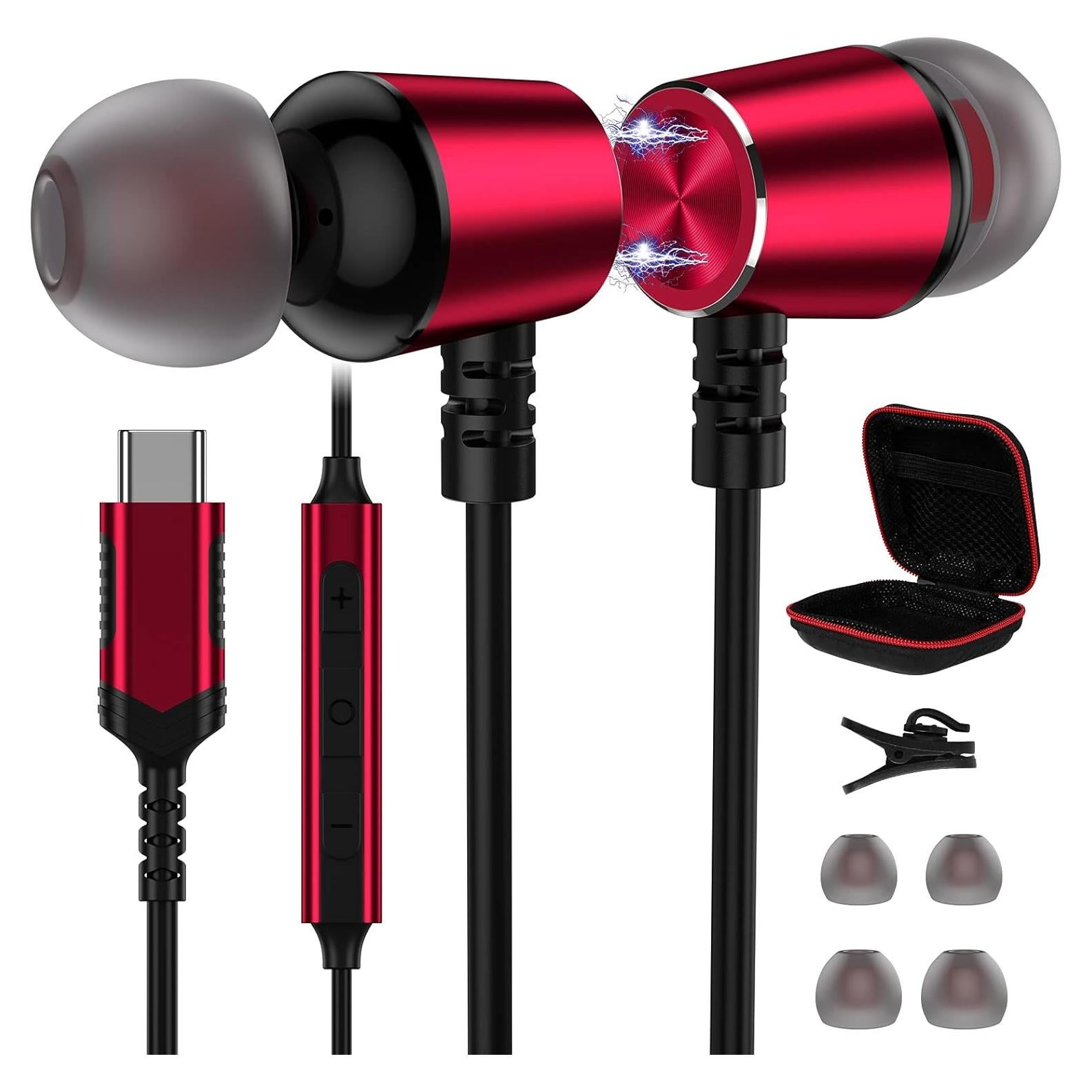 Auriculares USB C APETOO-0089 HiFi Estéreo con Micrófono