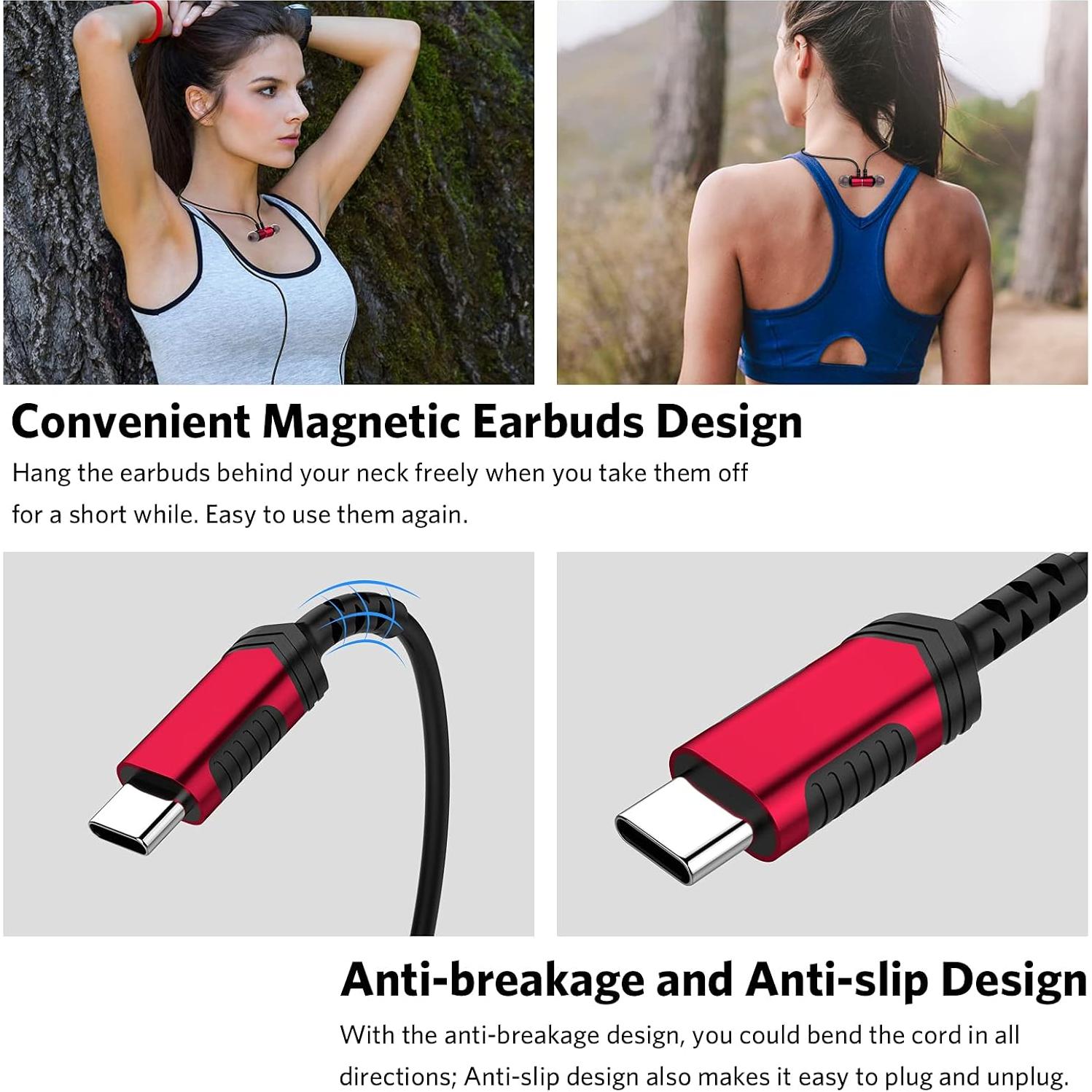 Auriculares USB C APETOO-0089 HiFi Estéreo con Micrófono