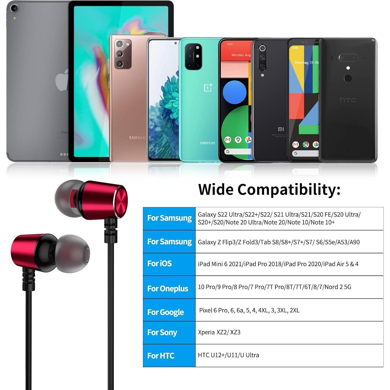 Auriculares USB C APETOO-0089 HiFi Estéreo con Micrófono