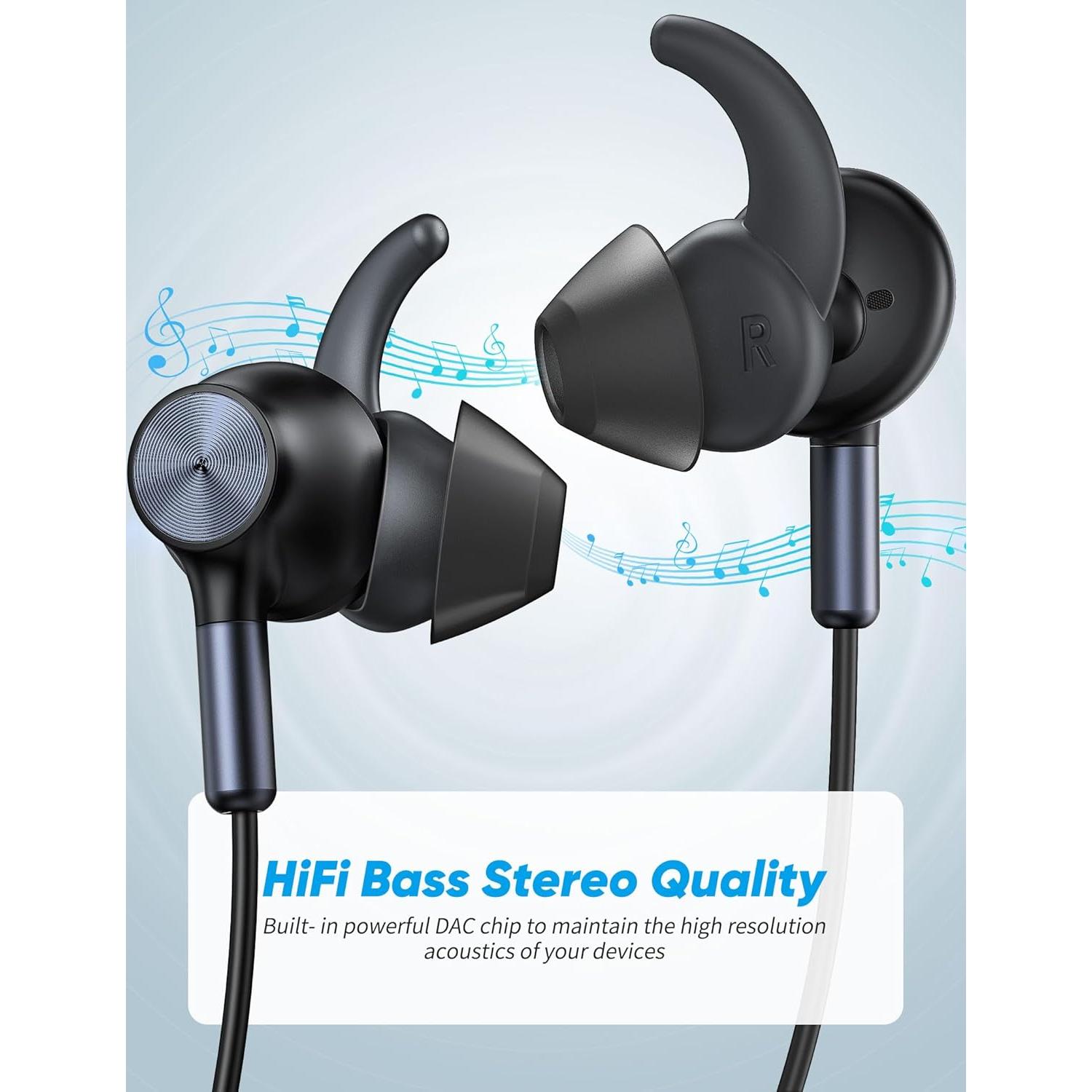 Auriculares con cable 3.5mm TOPAUX, sonido HiFi, micrófono