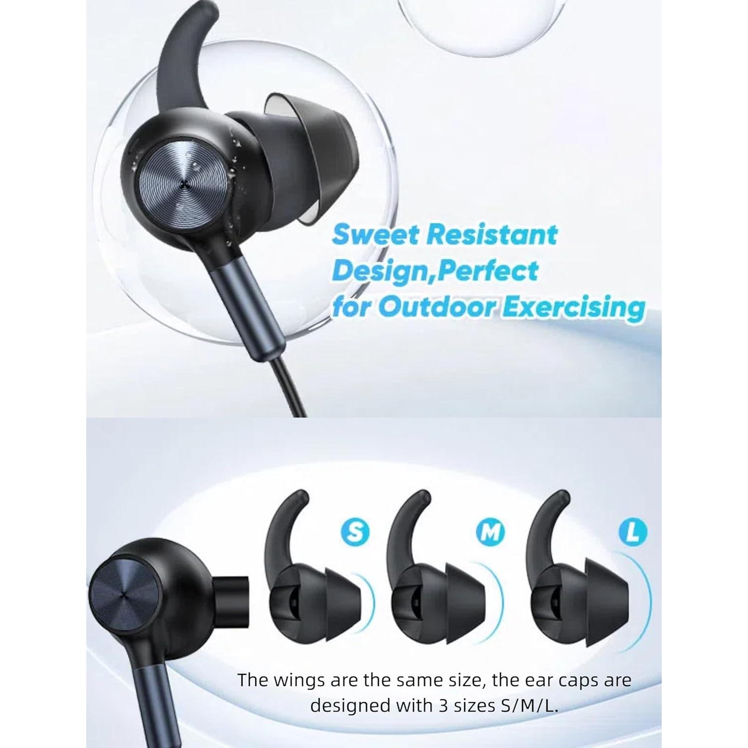 Auriculares con cable 3.5mm TOPAUX, sonido HiFi, micrófono