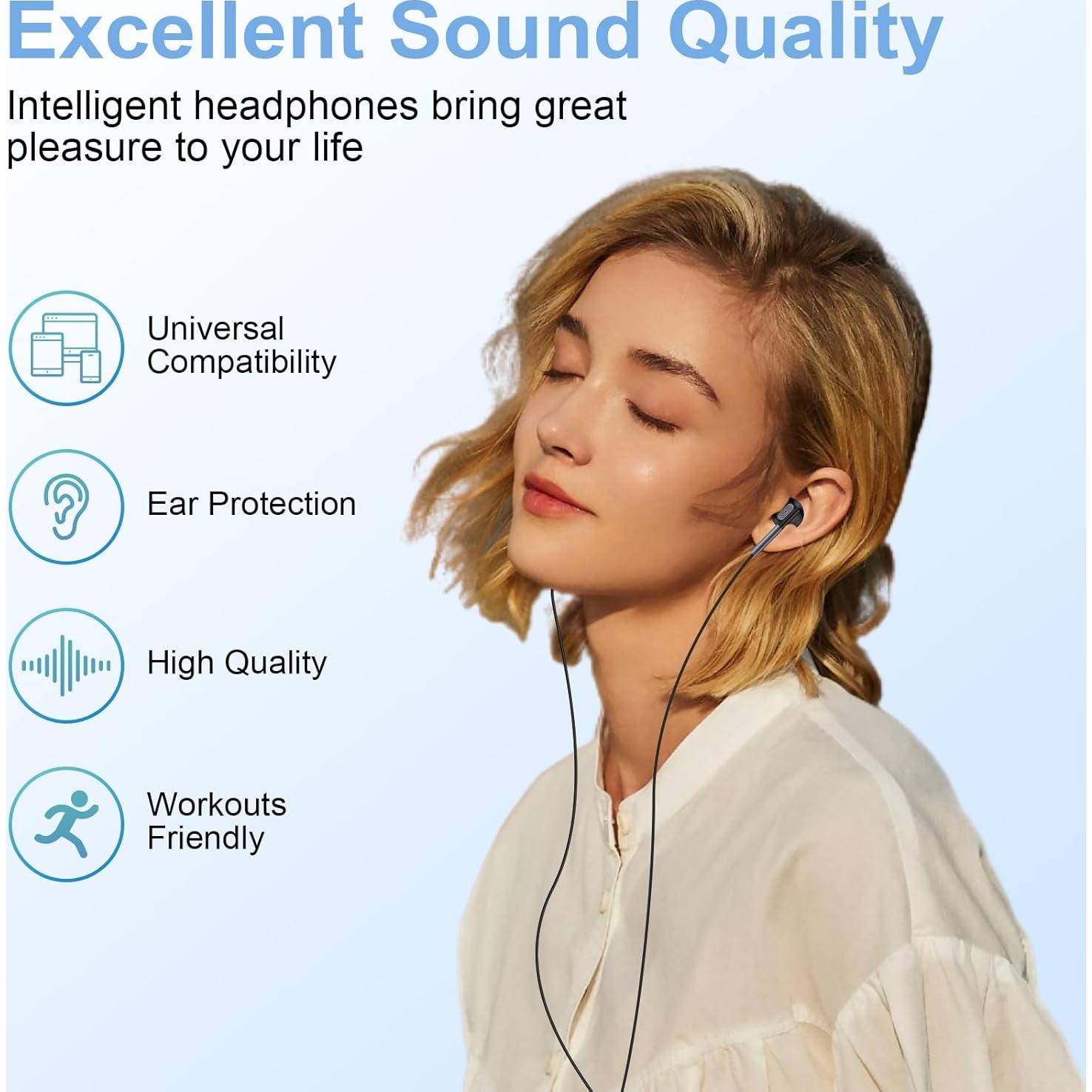 Auriculares USB C con micrófono para Samsung Galaxy y iPhone