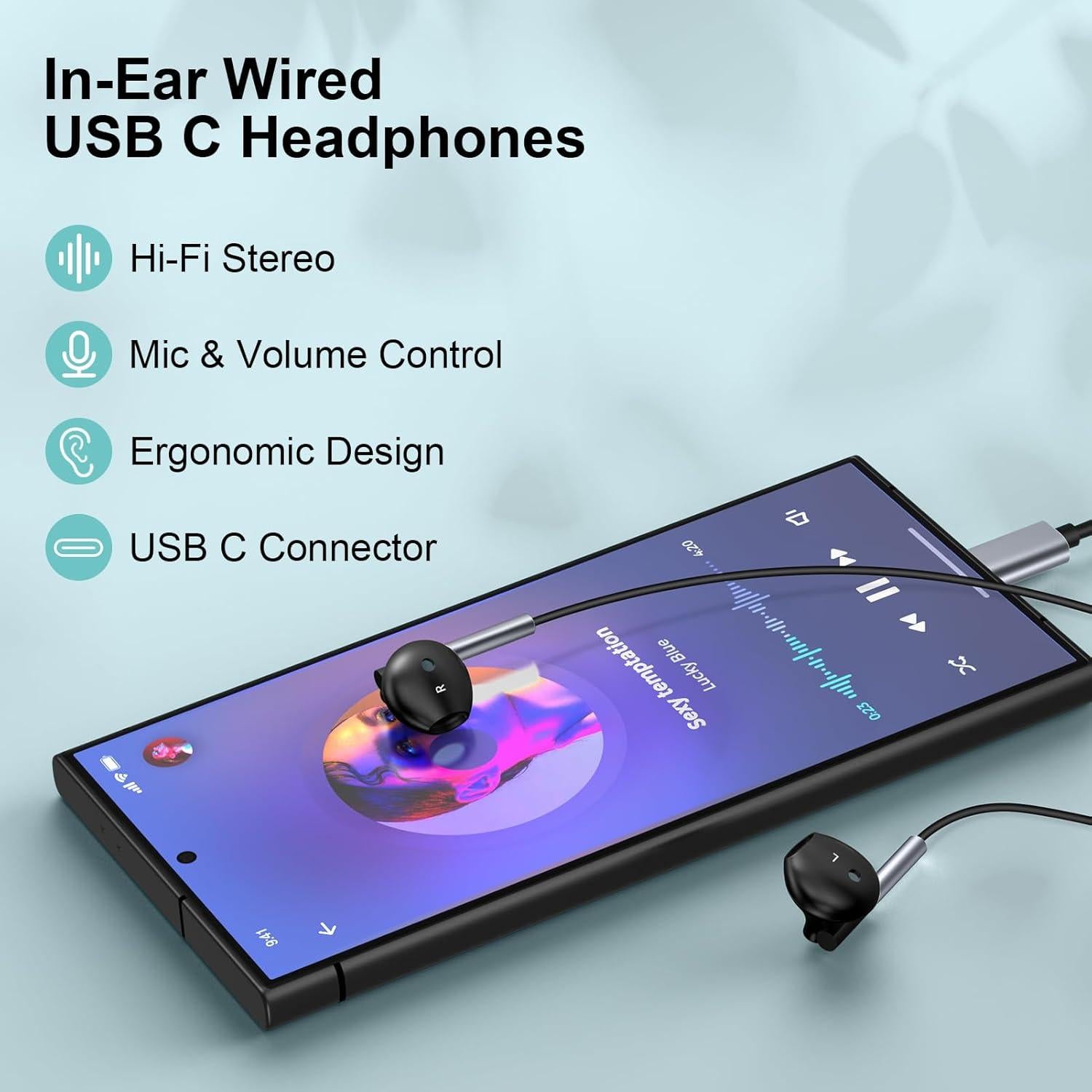 Auriculares Samsung USB C In Ear M55 con Micrófono