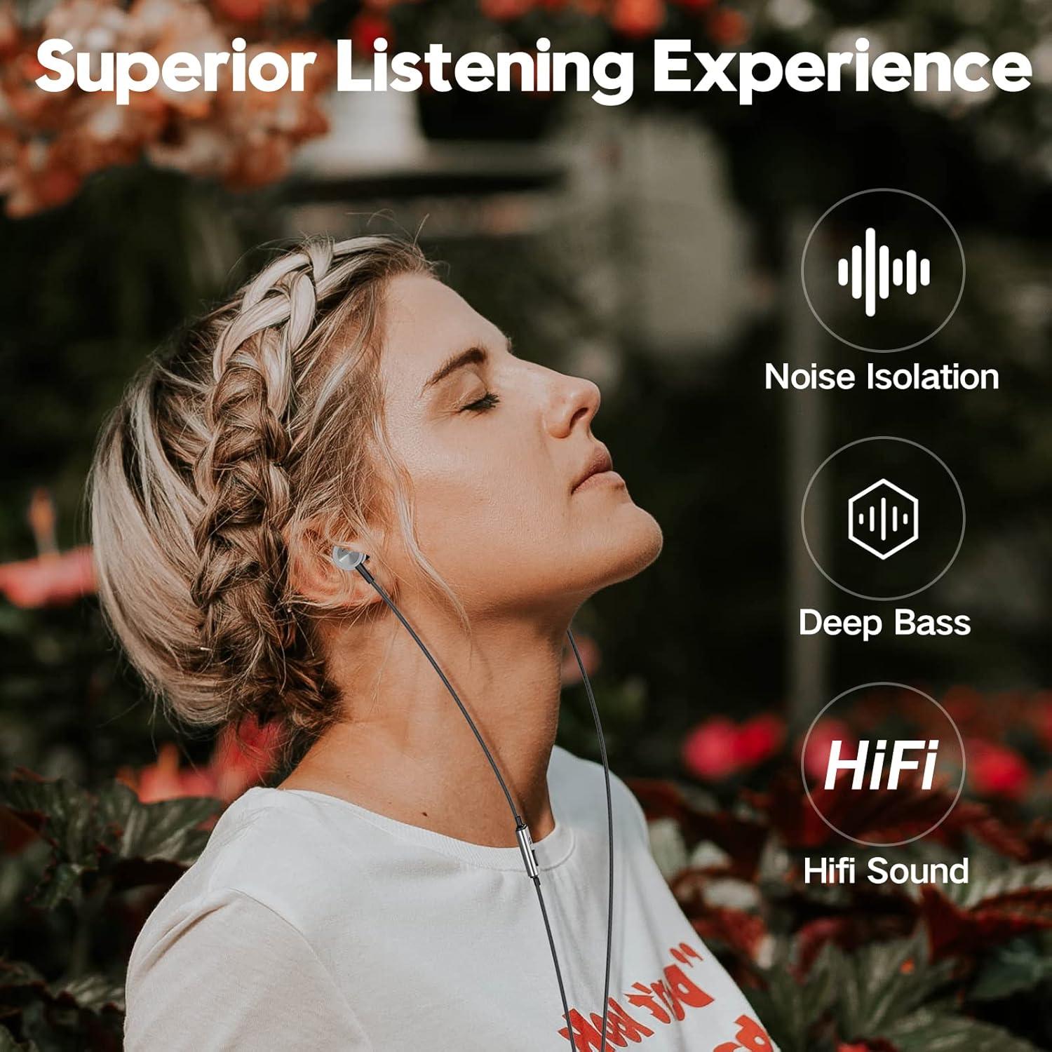 Auriculares Intrauditivos Yatloml EP610 Plata con Micrófono