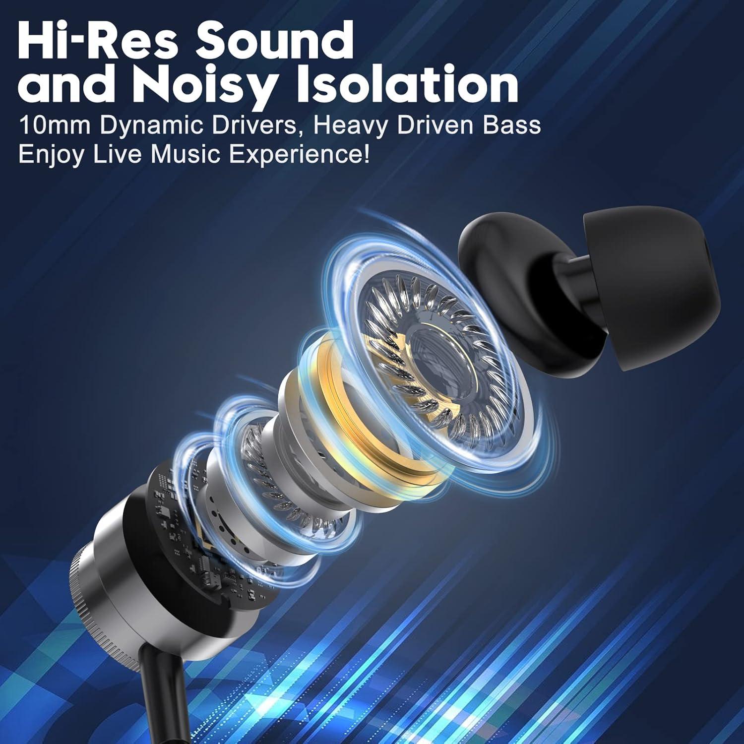 Auriculares Intrauditivos Yatloml EP610 Plata con Micrófono