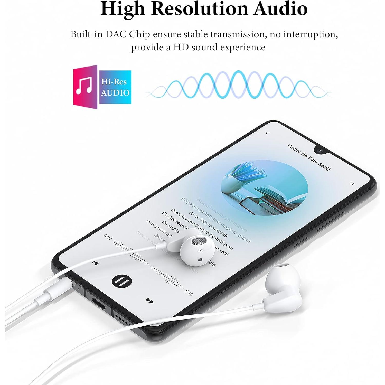 Auriculares con cable APETOO-0021 HiFi 3.5mm para Samsung y iPhone