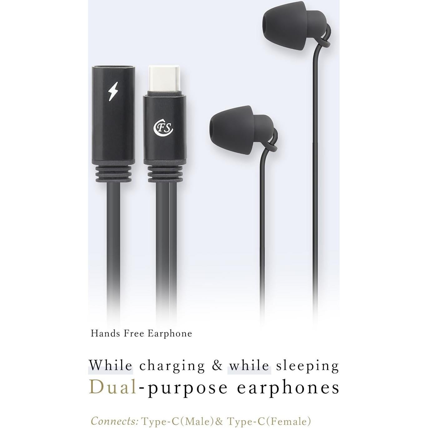 Auriculares In-Ear USB Tipo C FSC FS-CSSLPJY con Micrófono