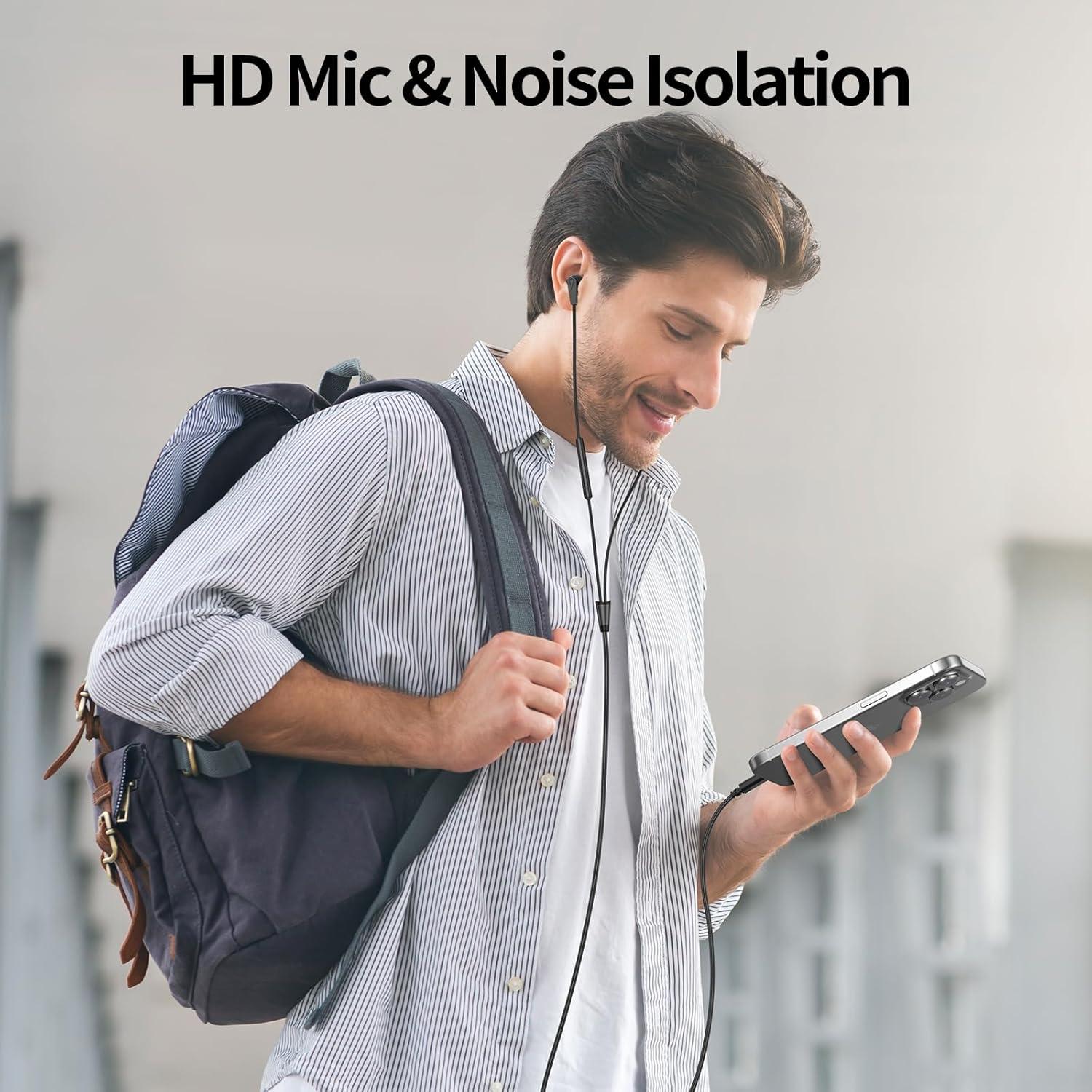 Auriculares USB C Gennice GN800 con Micrófono y Control de Volumen