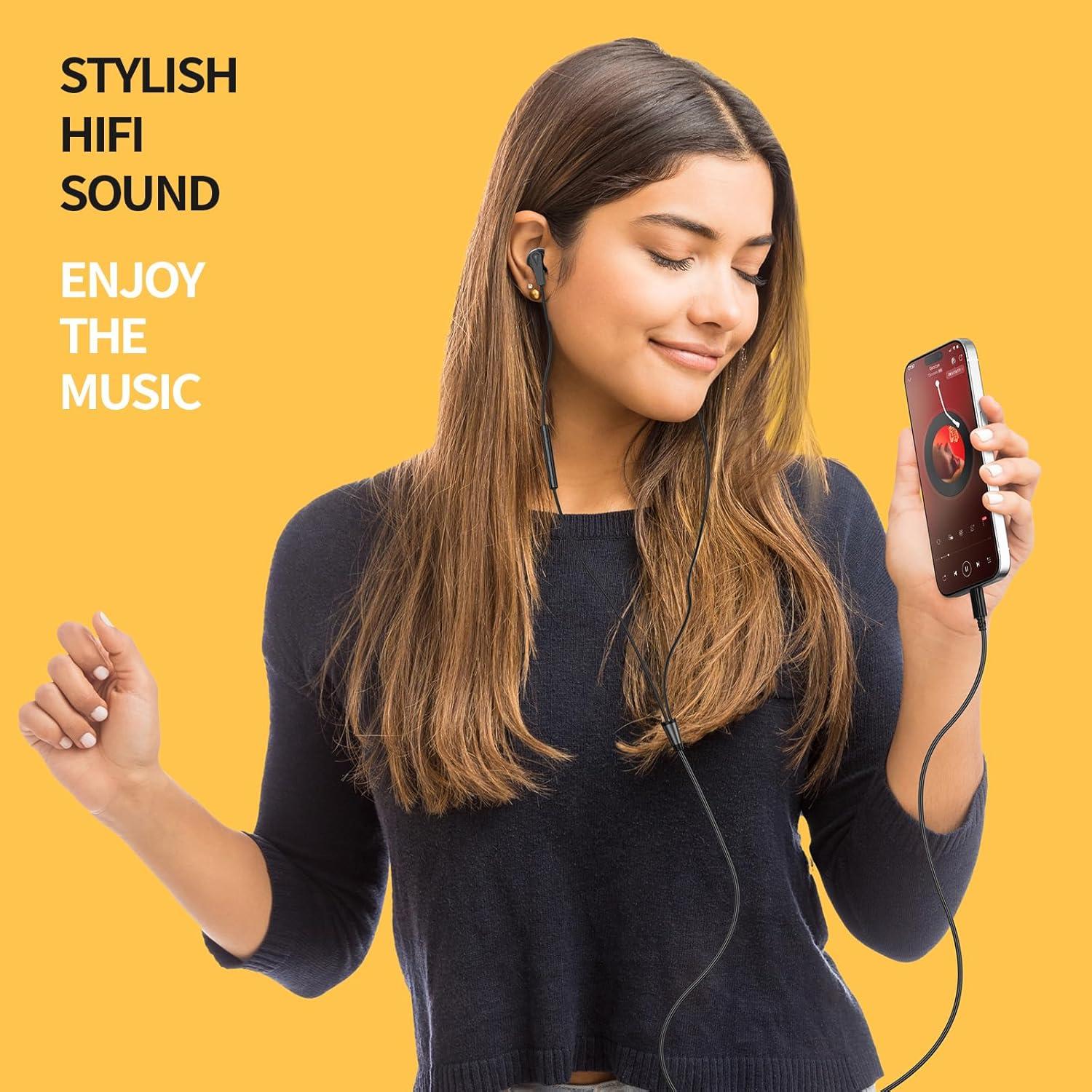 Auriculares USB C Gennice GN800 con Micrófono y Control de Volumen