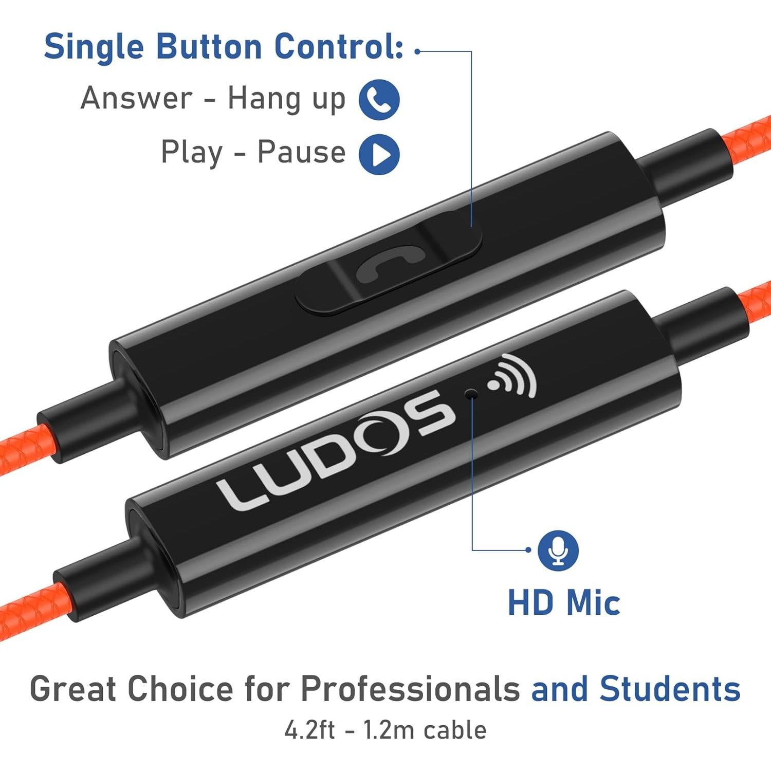 Auriculares In-Ear LUDOS Clamor con Micrófono y Aislamiento de Ruido