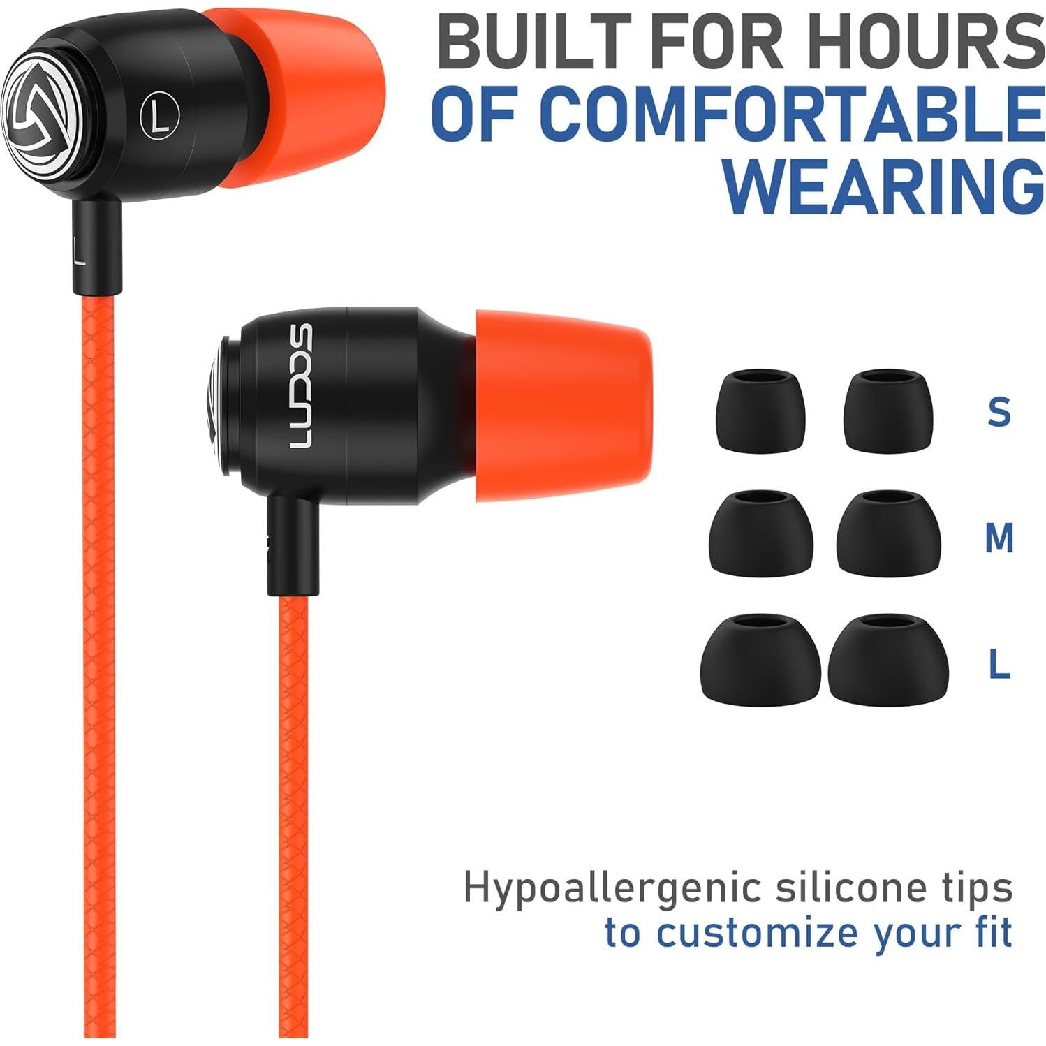 Auriculares In-Ear LUDOS Clamor con Micrófono y Aislamiento de Ruido