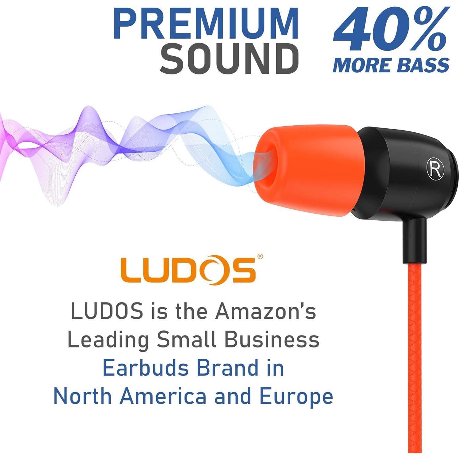 Auriculares In-Ear LUDOS Clamor con Micrófono y Aislamiento de Ruido