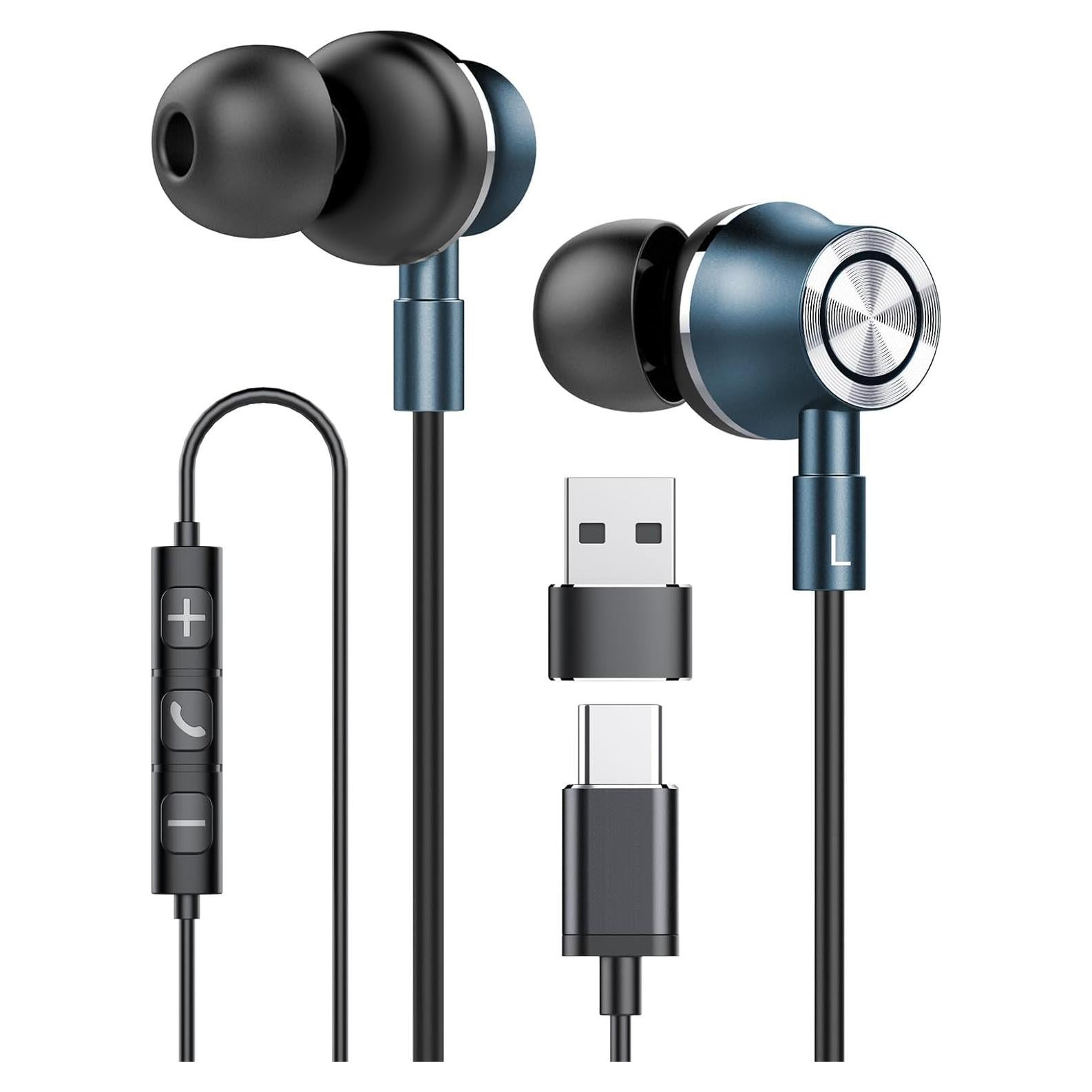 Auriculares USB C RAYHONTECH TC-4Pro con Micrófono y Aislamiento de Ruido