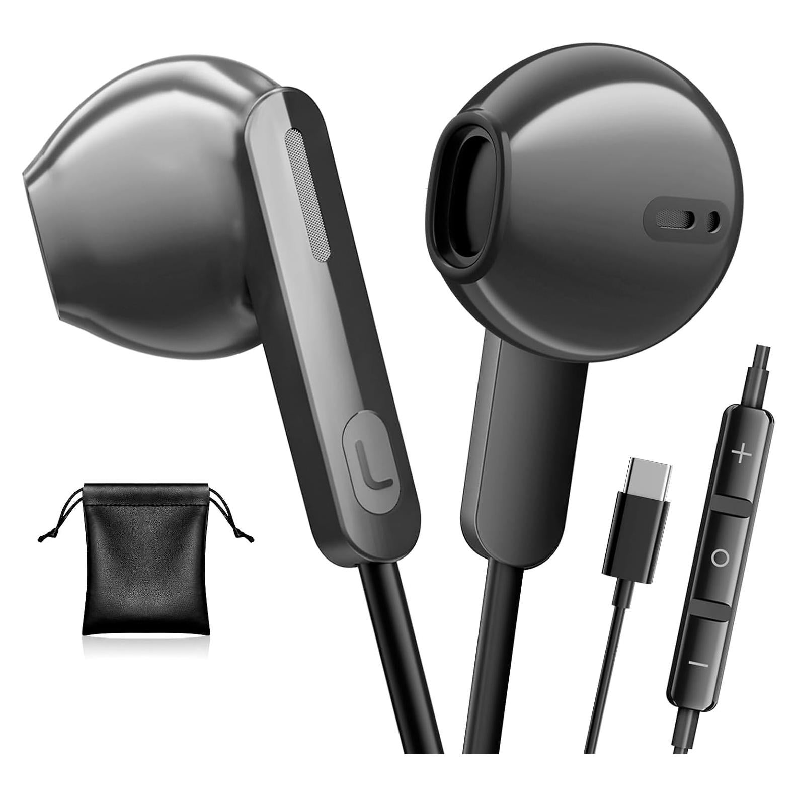 Auriculares USB C LCdaymini para iPhone 16 y Samsung Galaxy