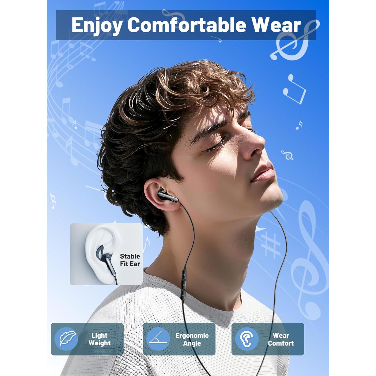 Auriculares USB C LCdaymini para iPhone 16 y Samsung Galaxy