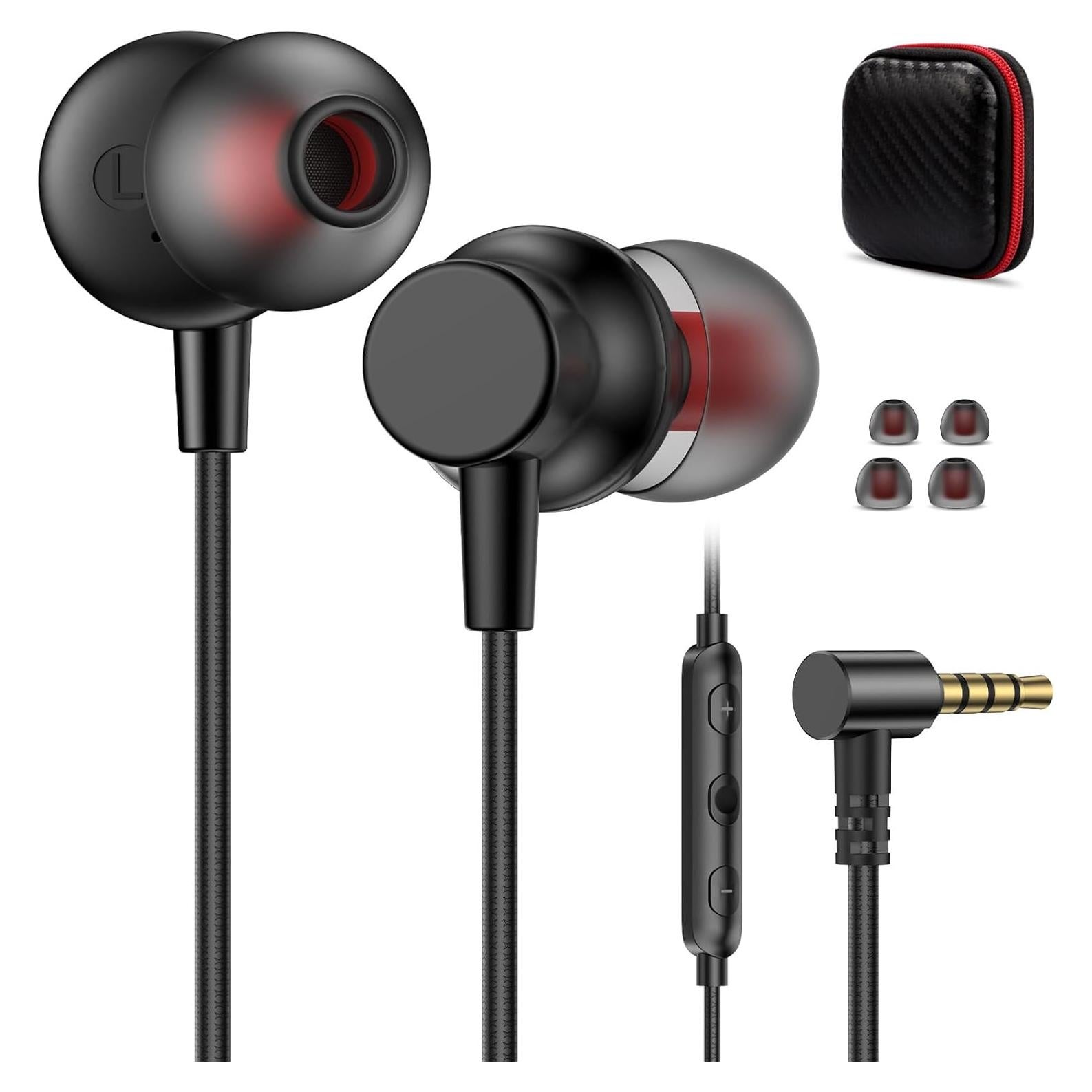 Auriculares con cable 3.5mm AIAUXAI con micrófono 1.8m