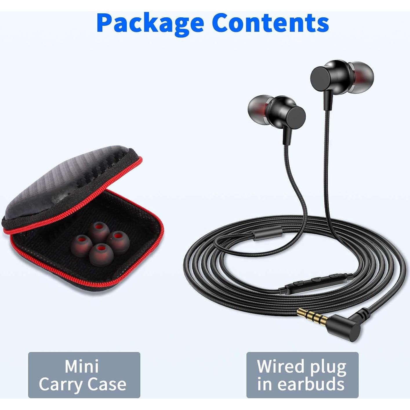 Auriculares con cable 3.5mm AIAUXAI con micrófono 1.8m