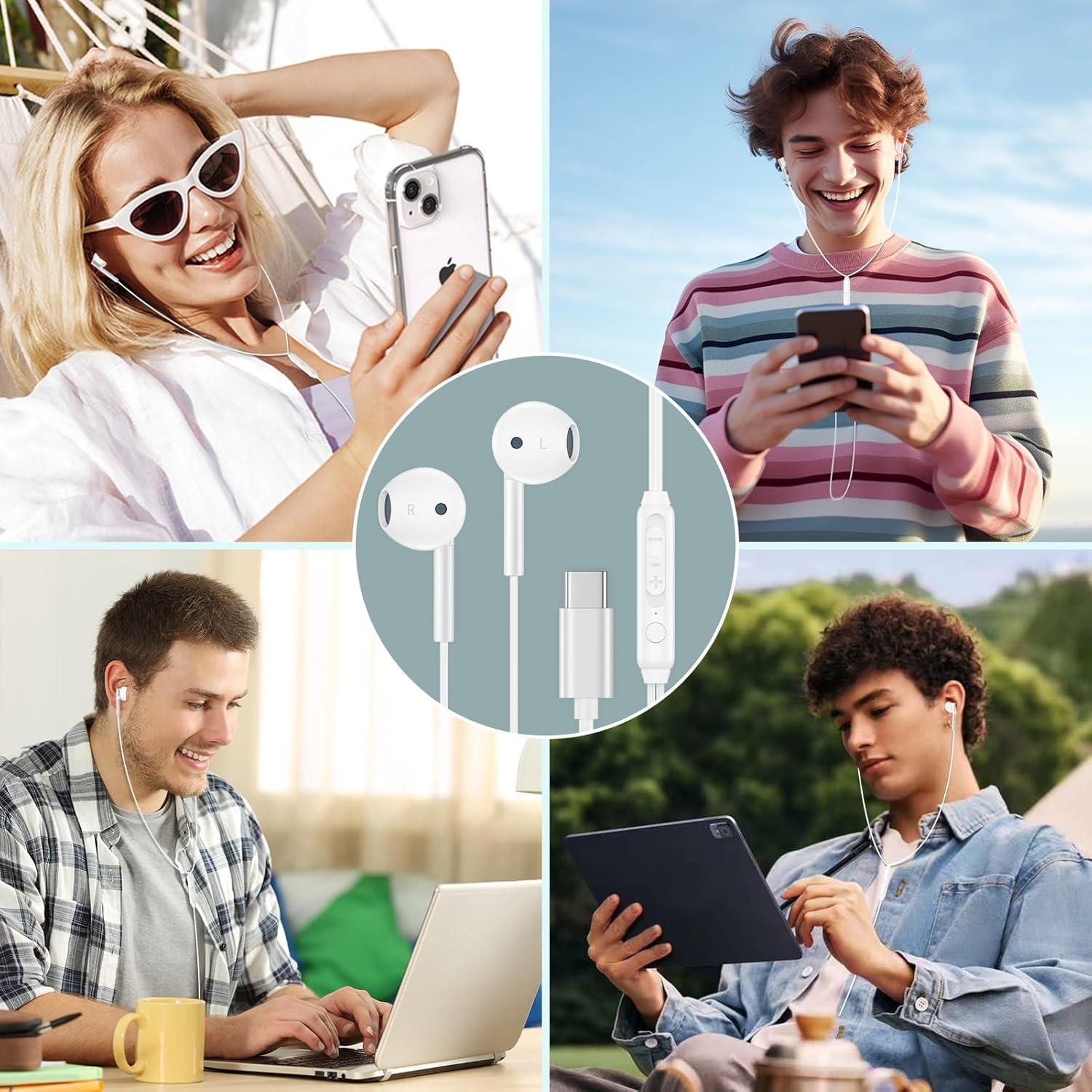 Auriculares USB C in-ear M55 para iPhone y Samsung