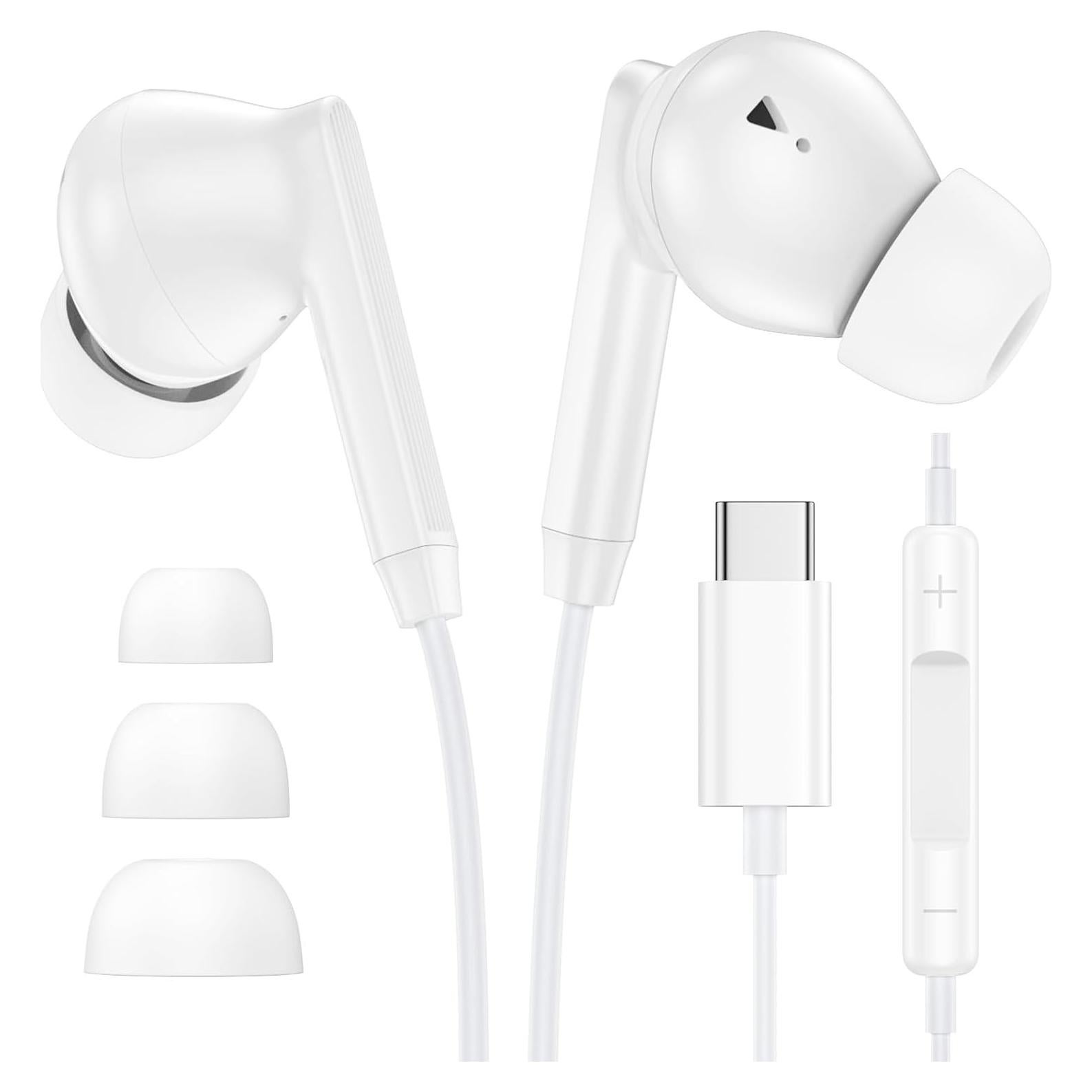 Auriculares in-ear USB C Samsung con micrófono y control de volumen