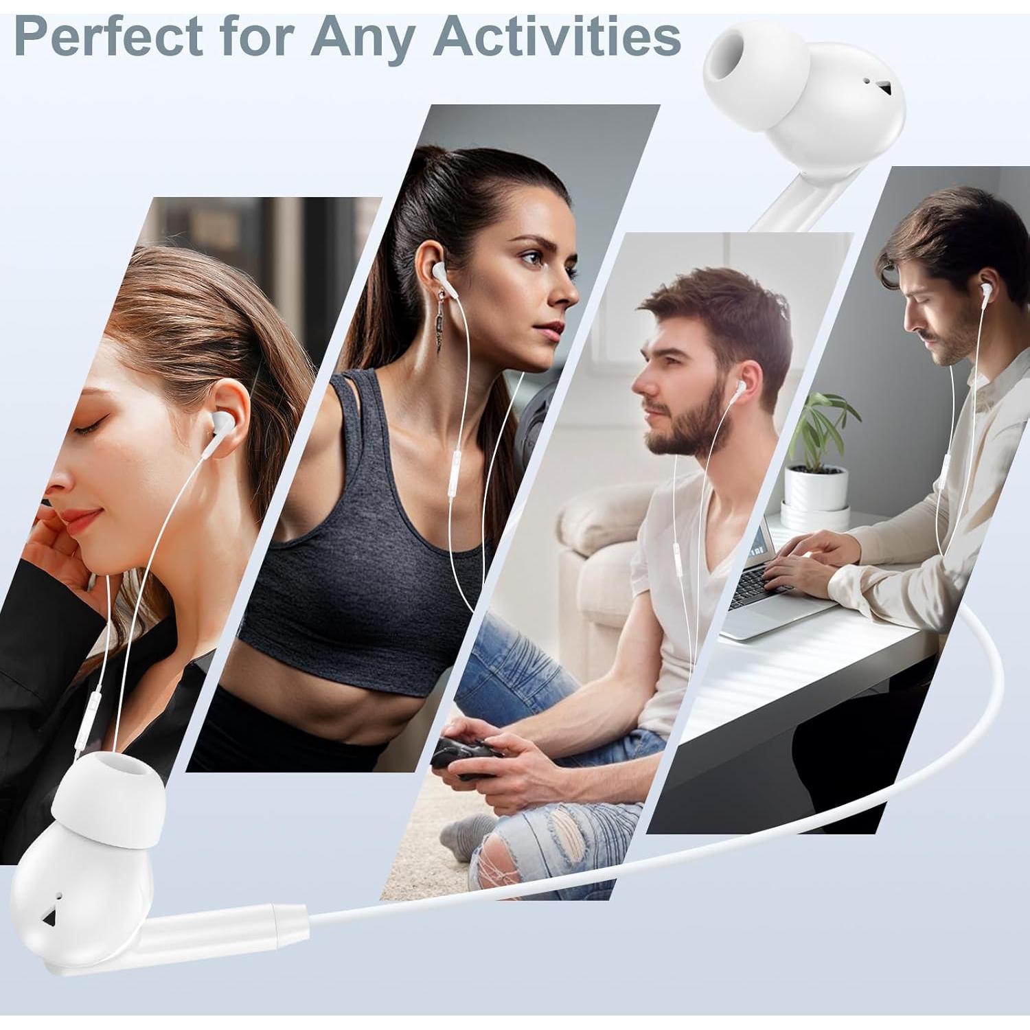 Auriculares in-ear USB C Samsung con micrófono y control de volumen