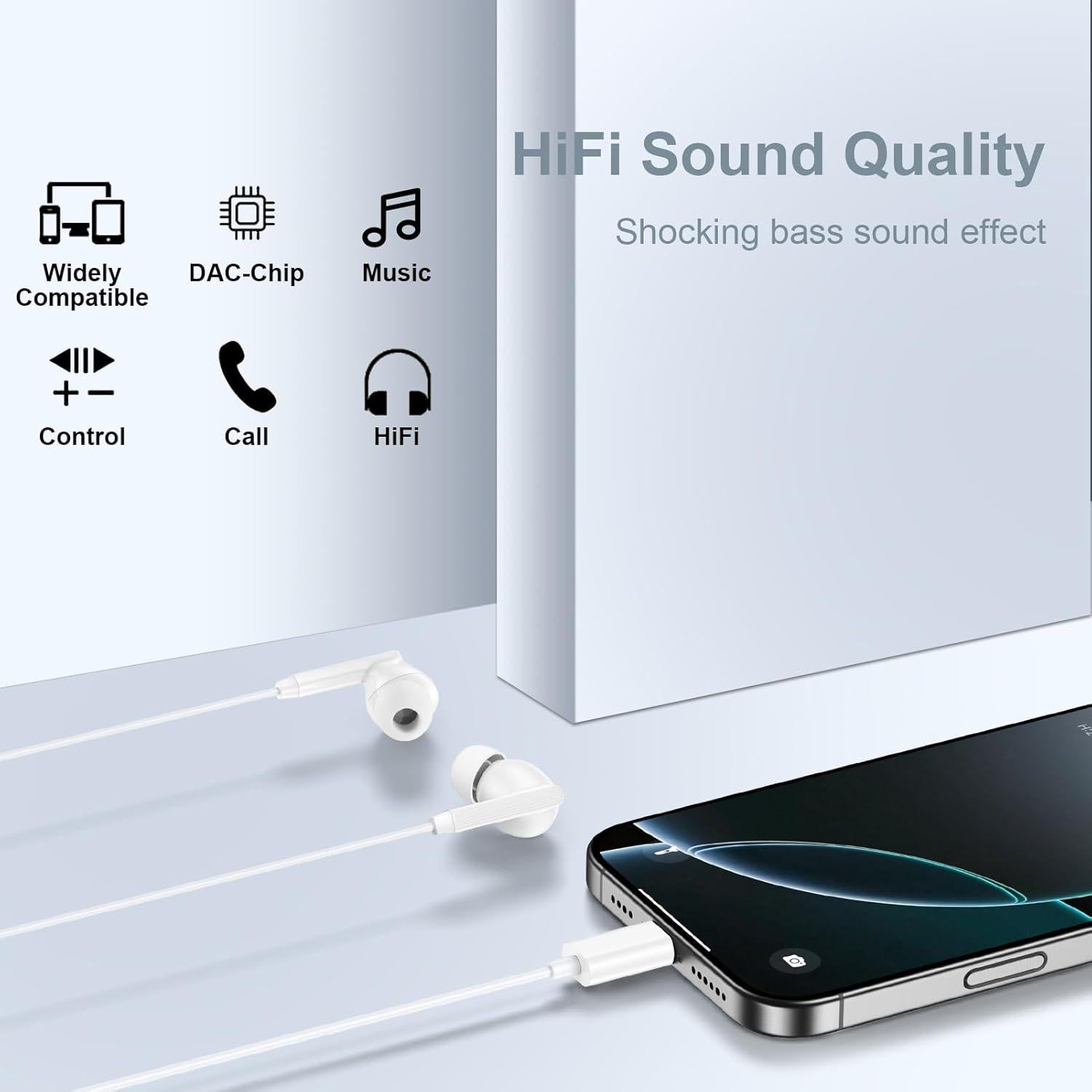 Auriculares in-ear USB C Samsung con micrófono y control de volumen