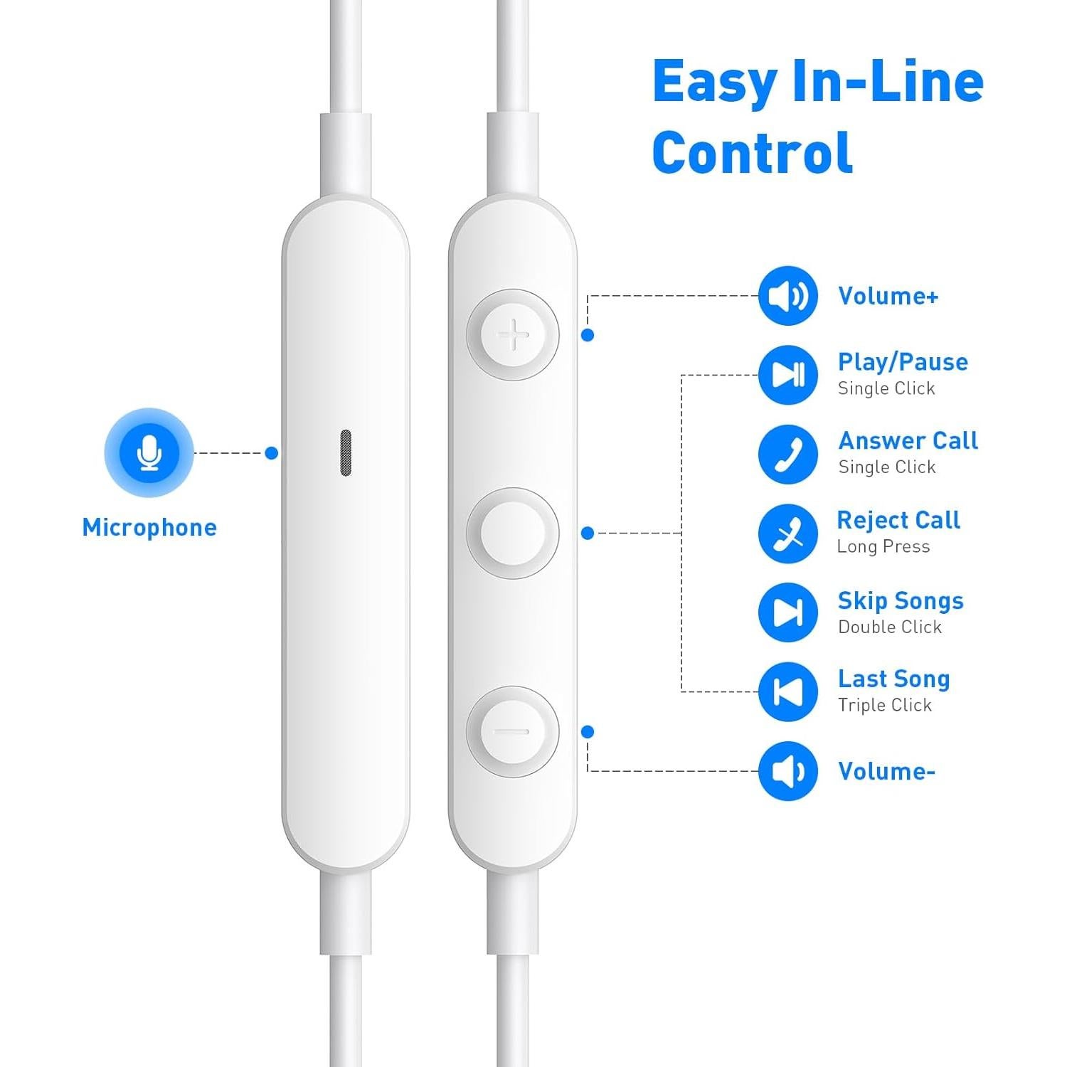 Auriculares con cable APETOO 3.5mm con micrófono y control