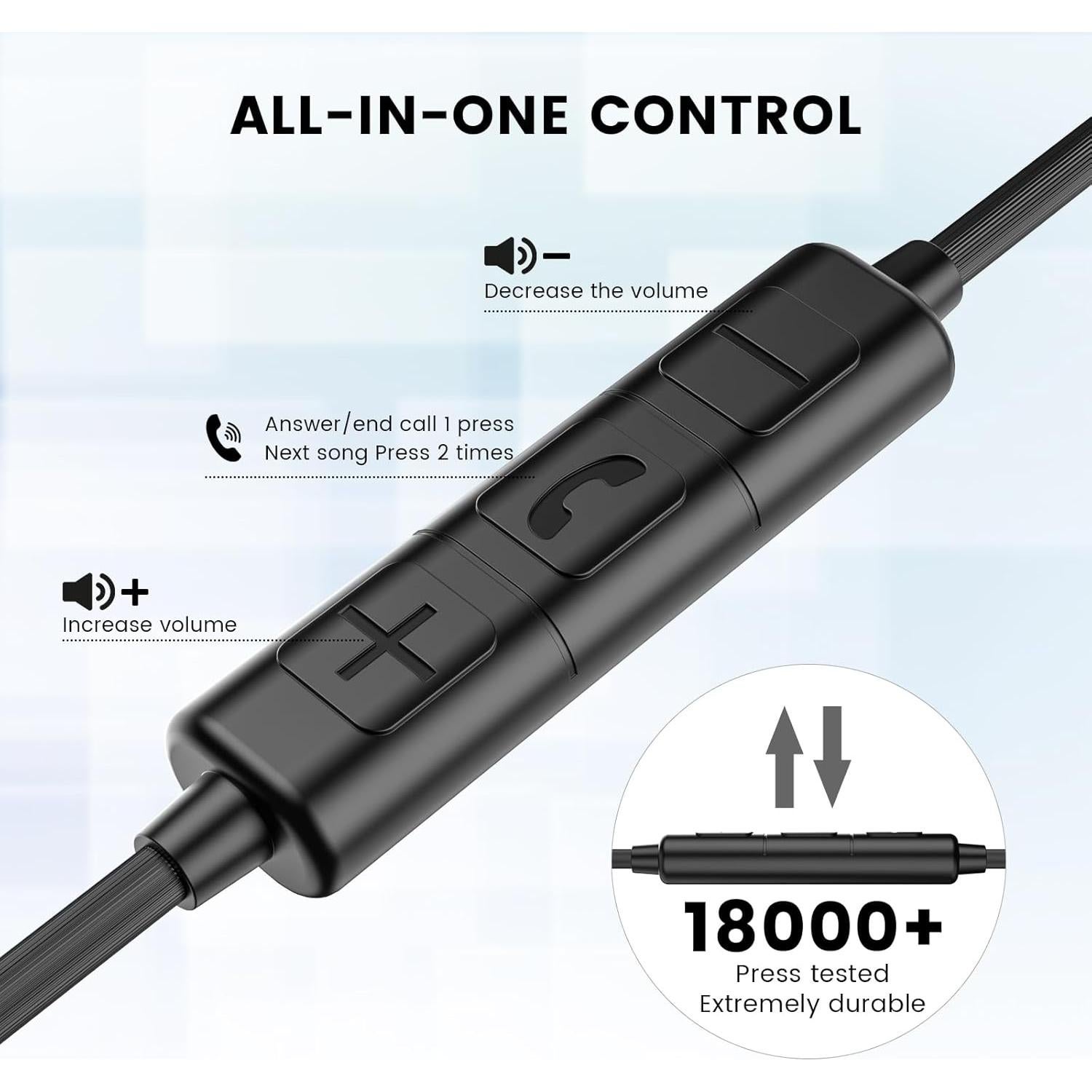 Auriculares Intrauditivos MOSWAG 3.5mm con Micrófono y Control