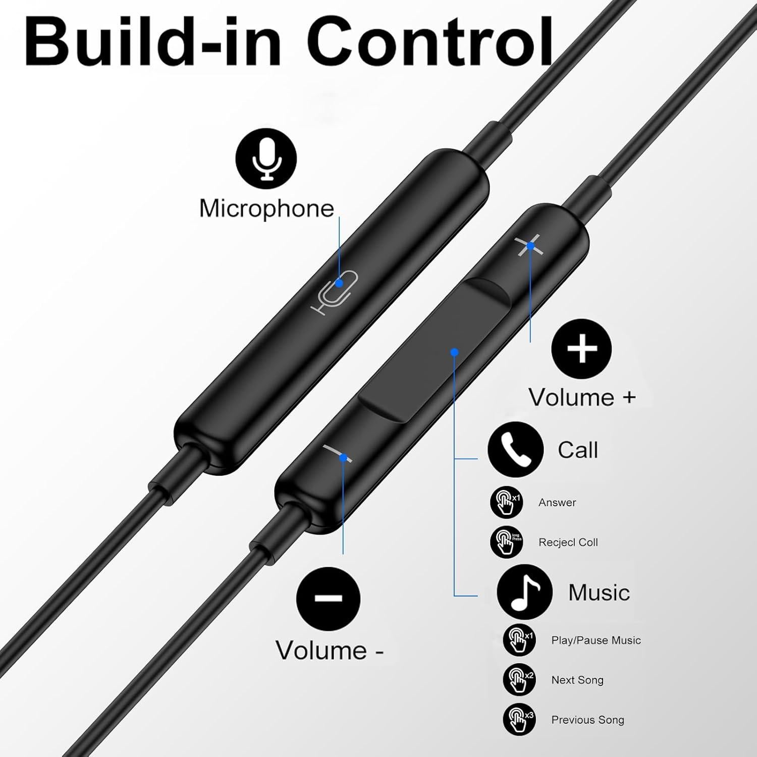 Auriculares USB C Samsung A16 A26 A36 S25 Ultra Estéreo