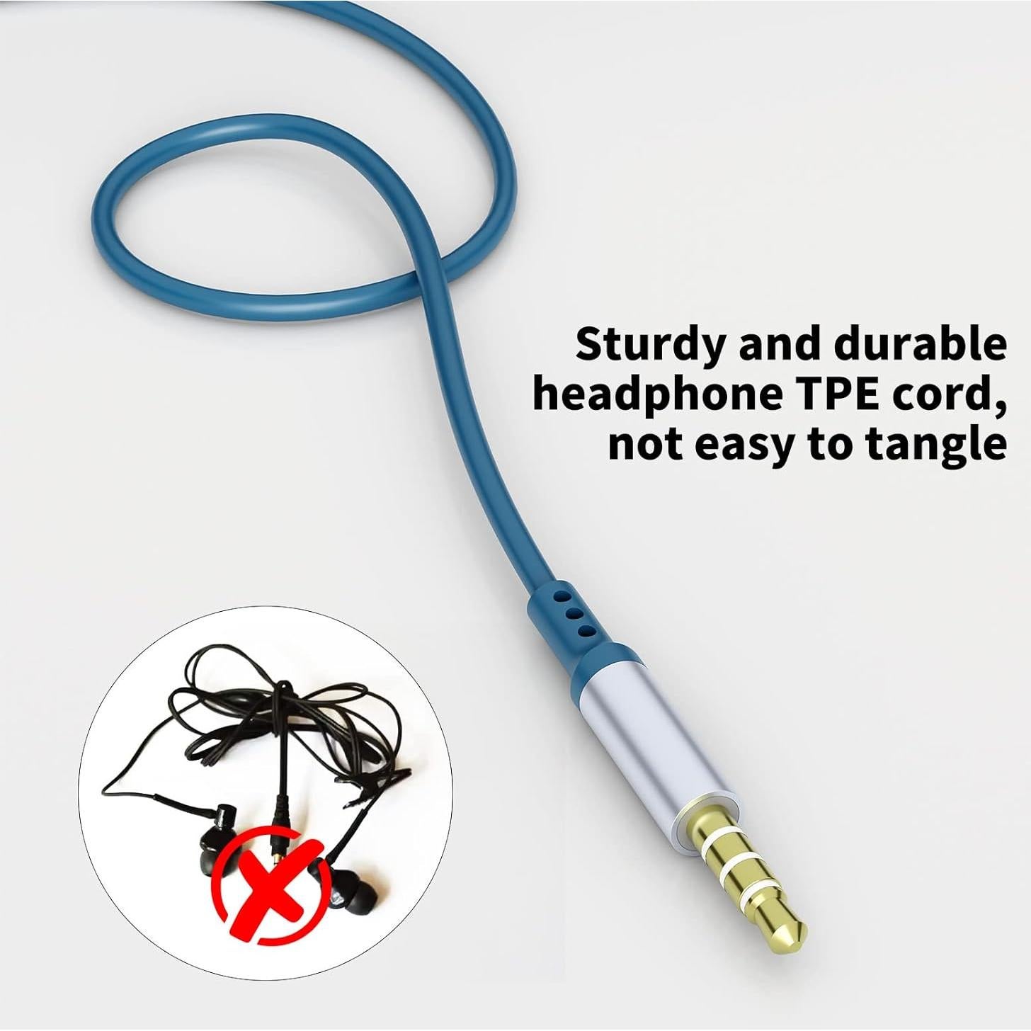 Auriculares con cable 3.5mm ASKUBSKU con micrófono y cancelación de ruido