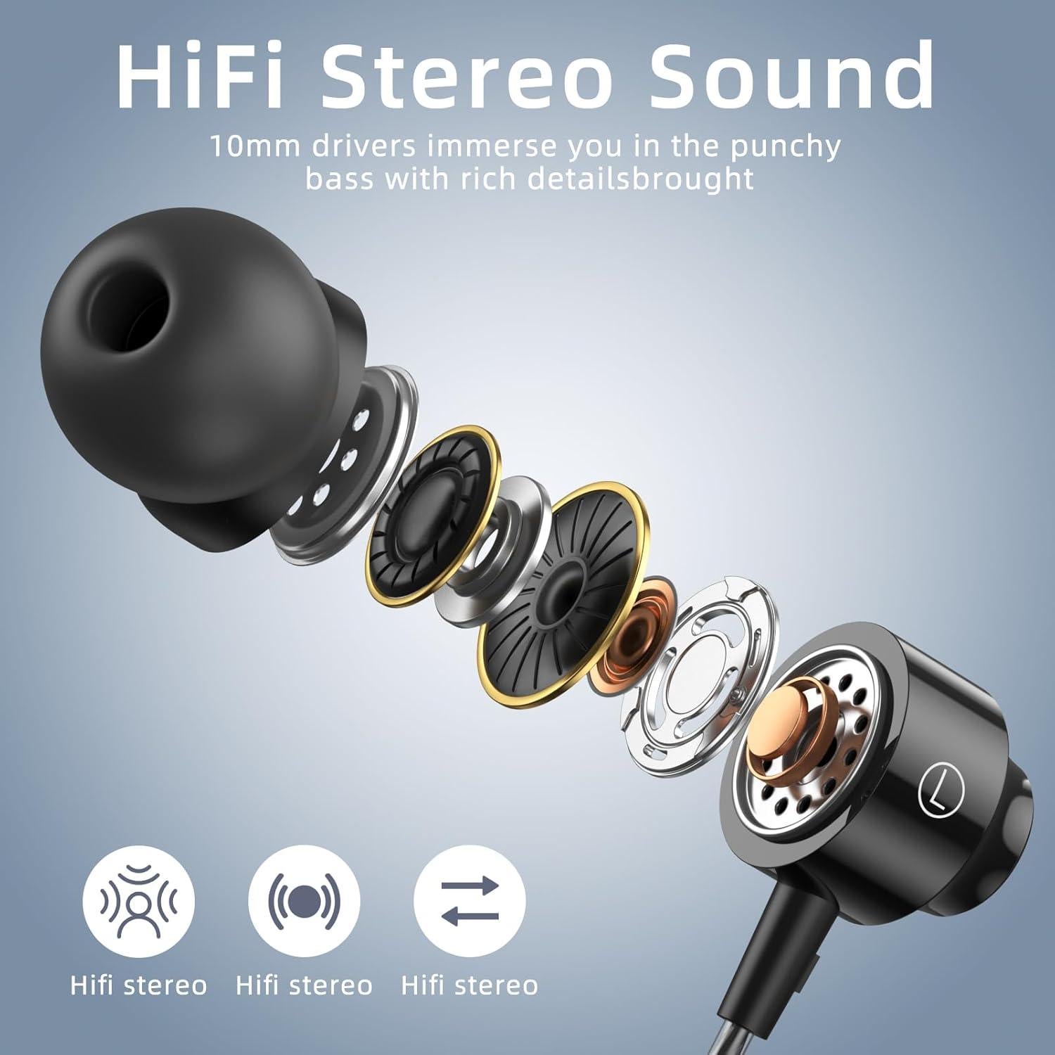 Auriculares USB C Yatloml TC-680 con Micrófono y Control