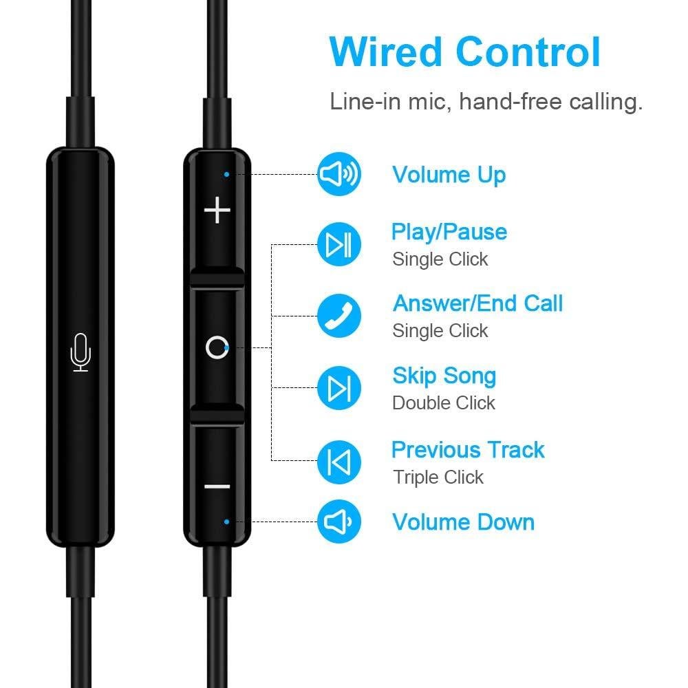 Auriculares In-Ear 3.5mm TITACUTE con Micrófono y Aislamiento